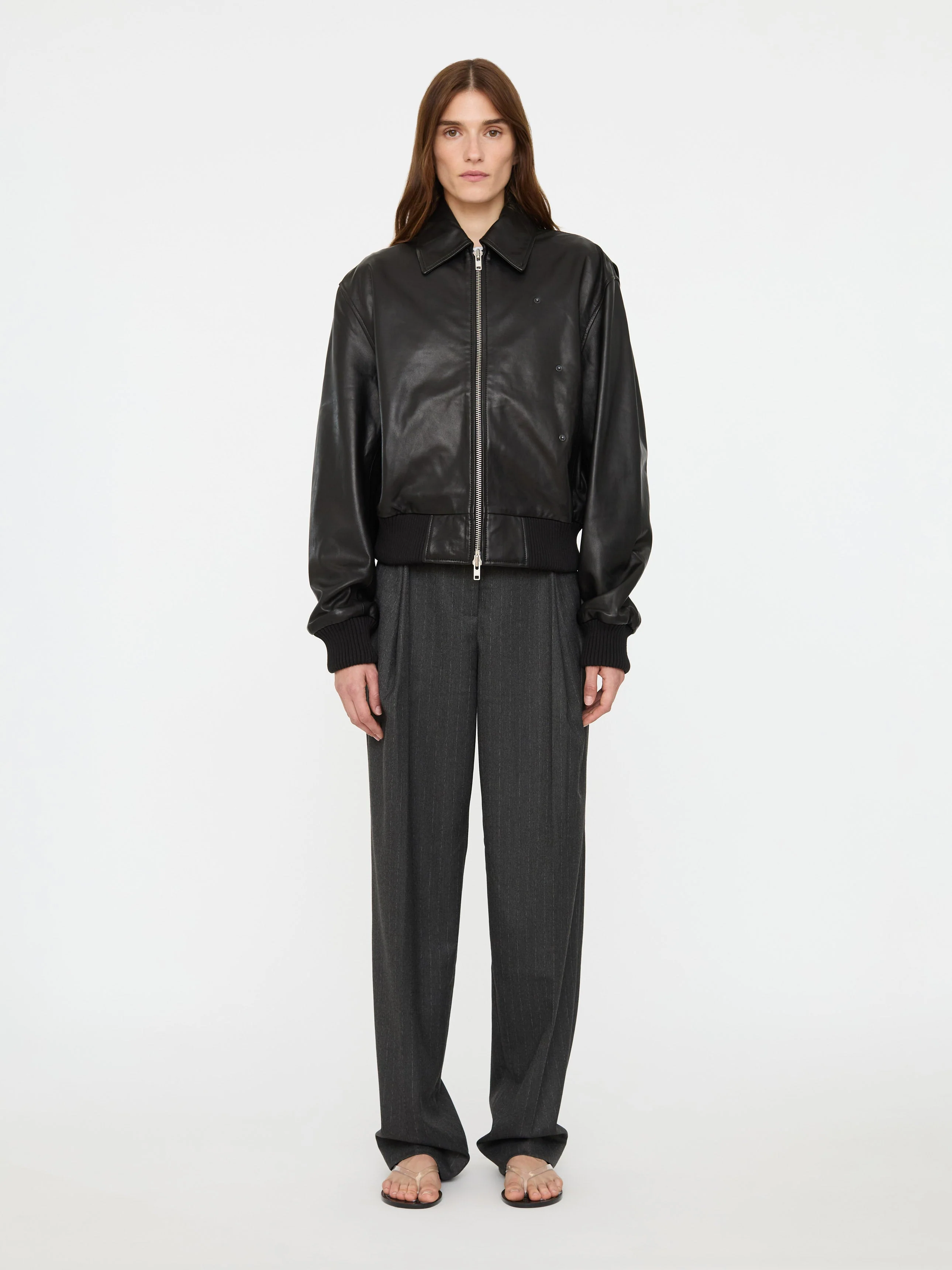 Christopher Esber - Leather Flight Bomber - Image 4