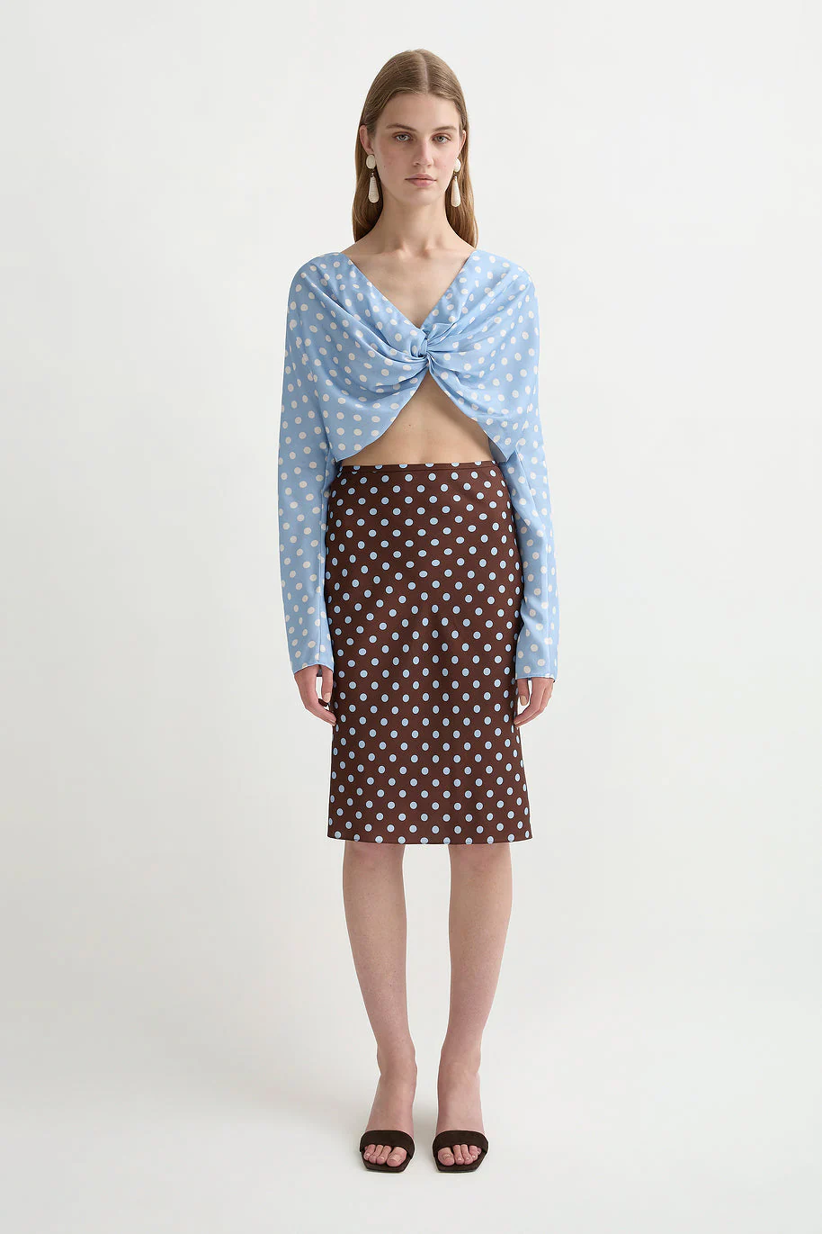 Posse - LEO SKIRT - CHOCOLATE POLKA DOT - Image 5