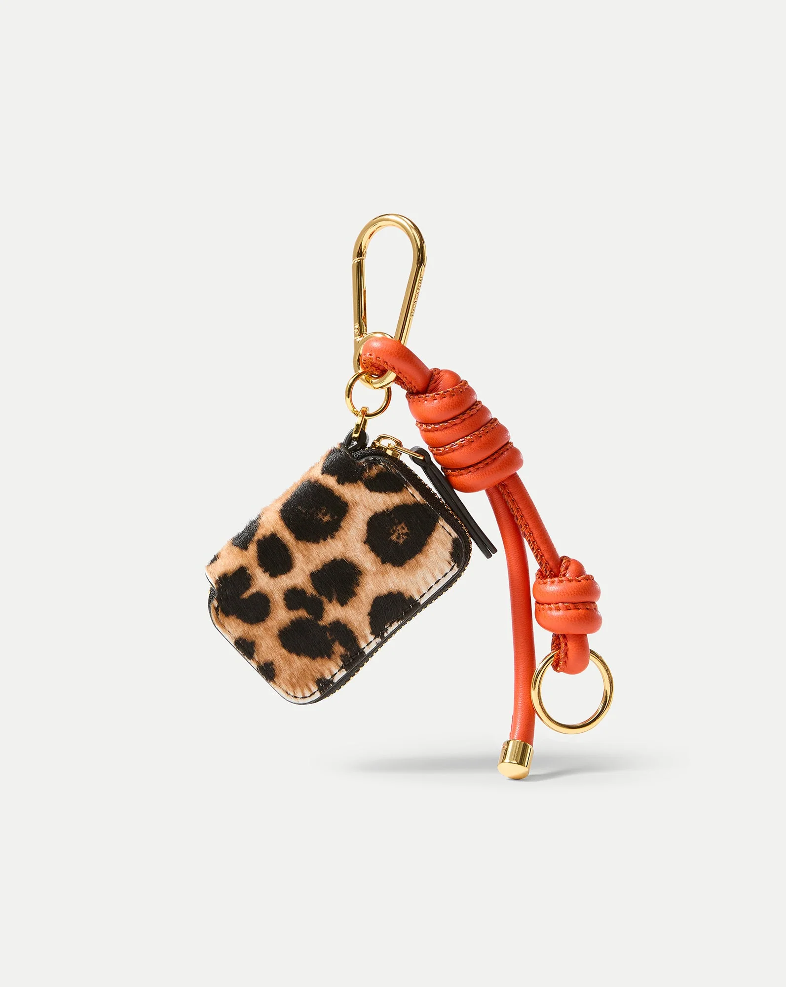 Veronica Beard - Leopard Zip Pouch Bag Charm