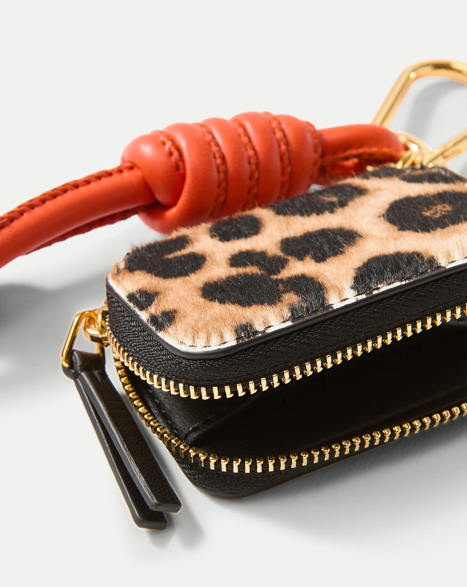 Veronica Beard - Leopard Zip Pouch Bag Charm - Image 3