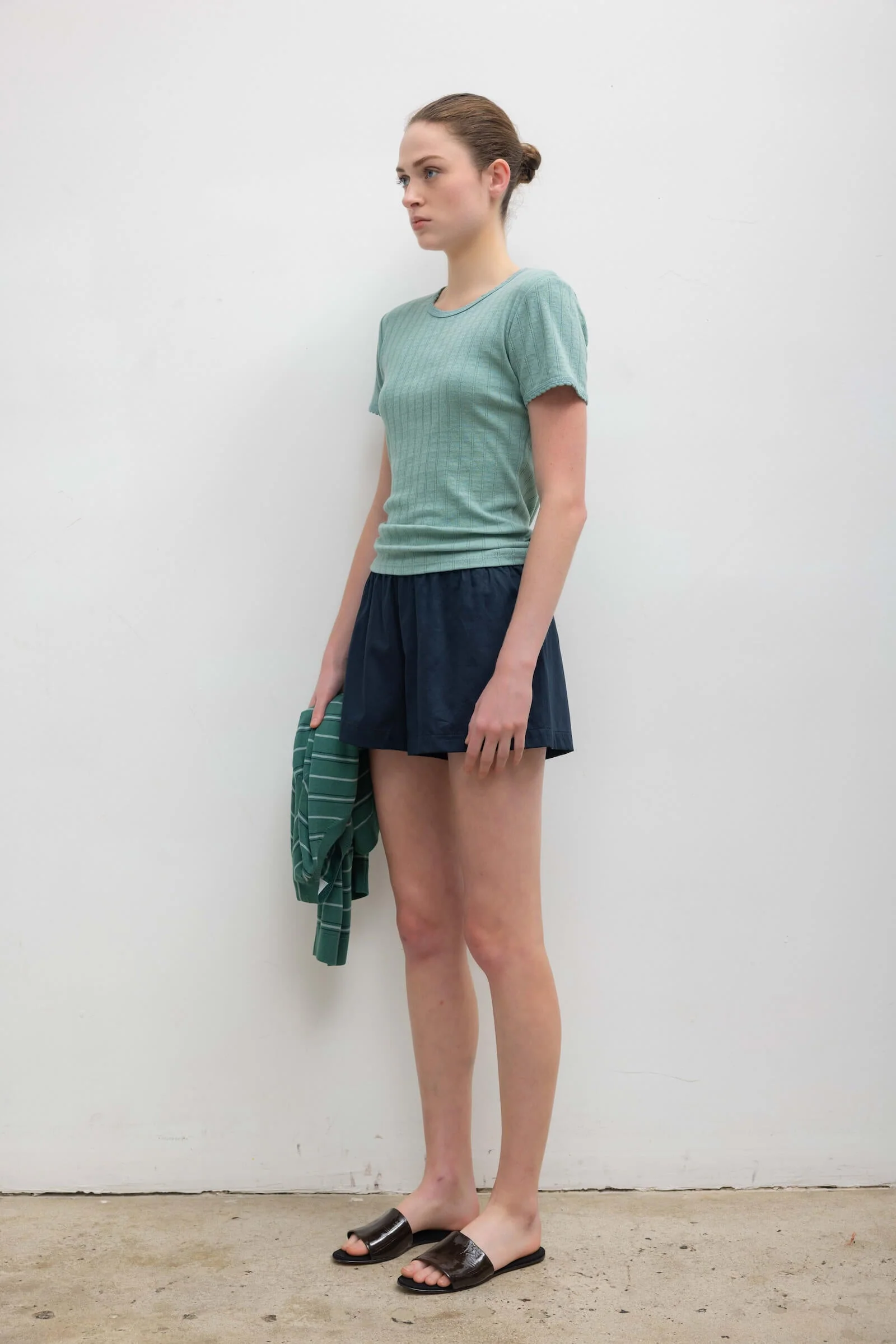 Leset - Pointelle Slim Fit Tee - Image 6