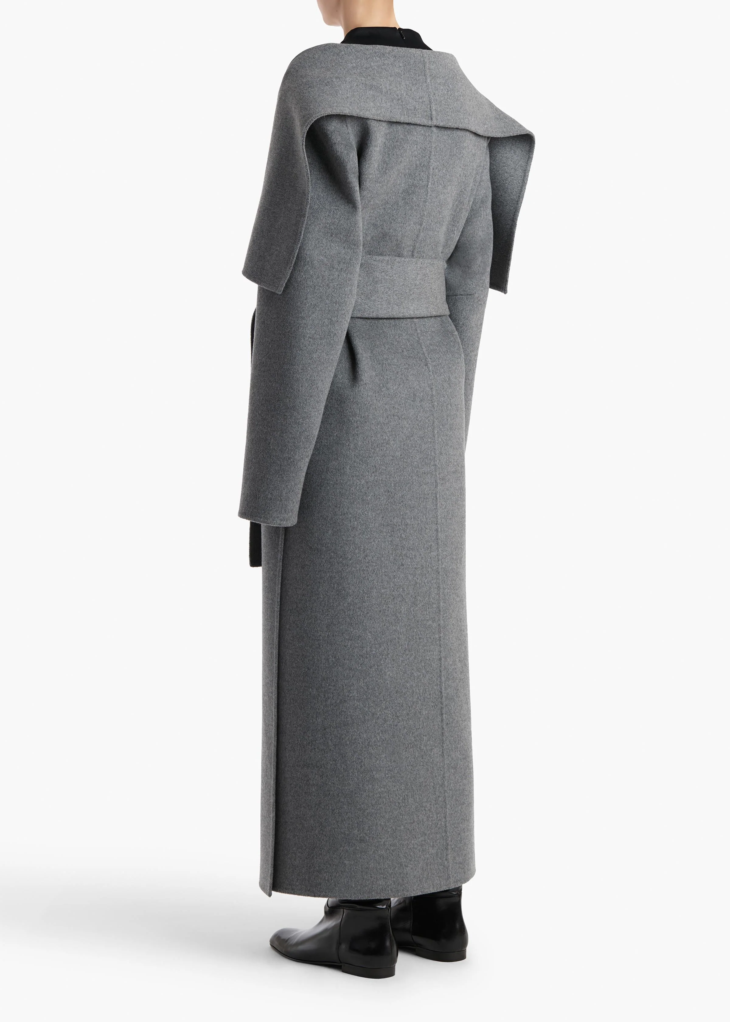 Khaite - Levitt Coat in Grey Melange - Image 4