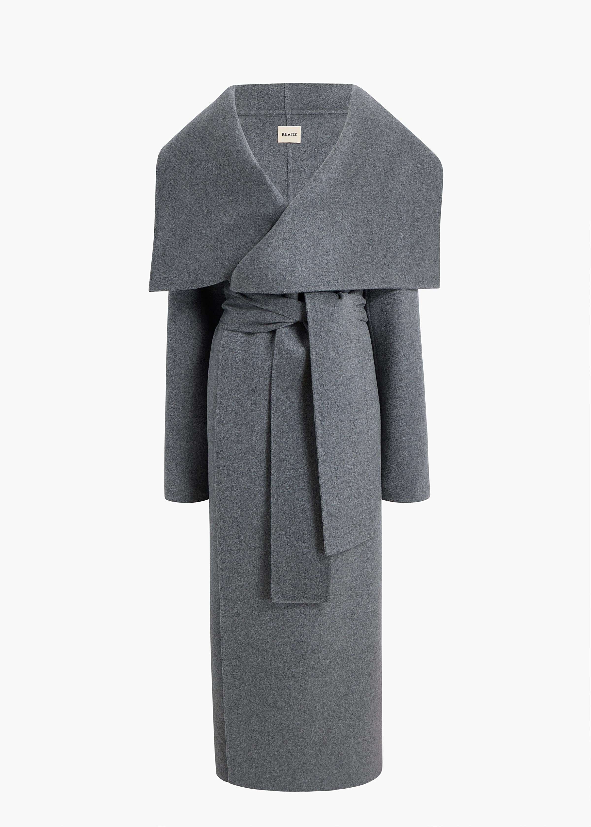 Khaite - Levitt Coat in Grey Melange - Image 8