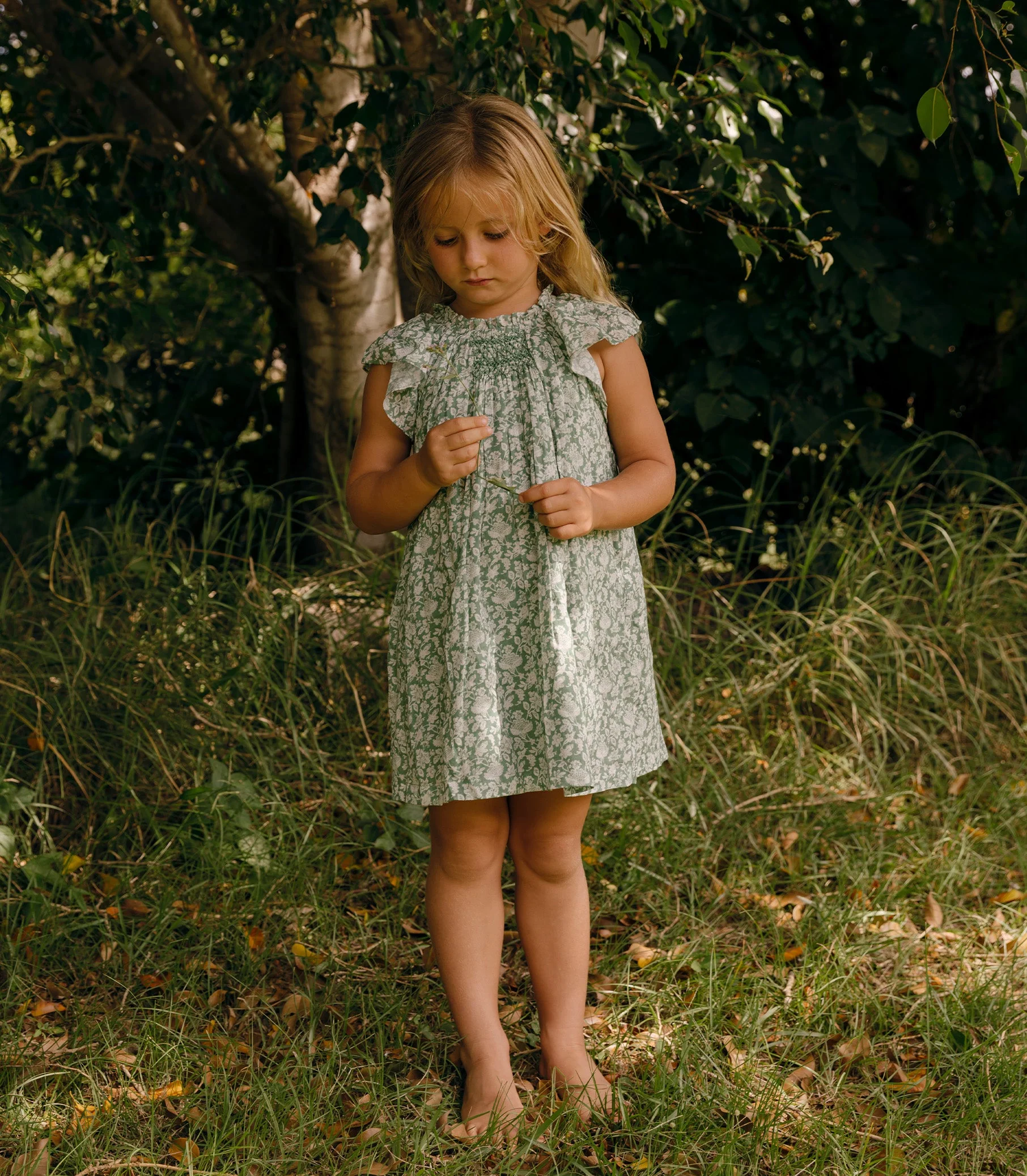 DÔEN - LIESEL DRESS -- PERIDOT TEA FLORAL - Image 4