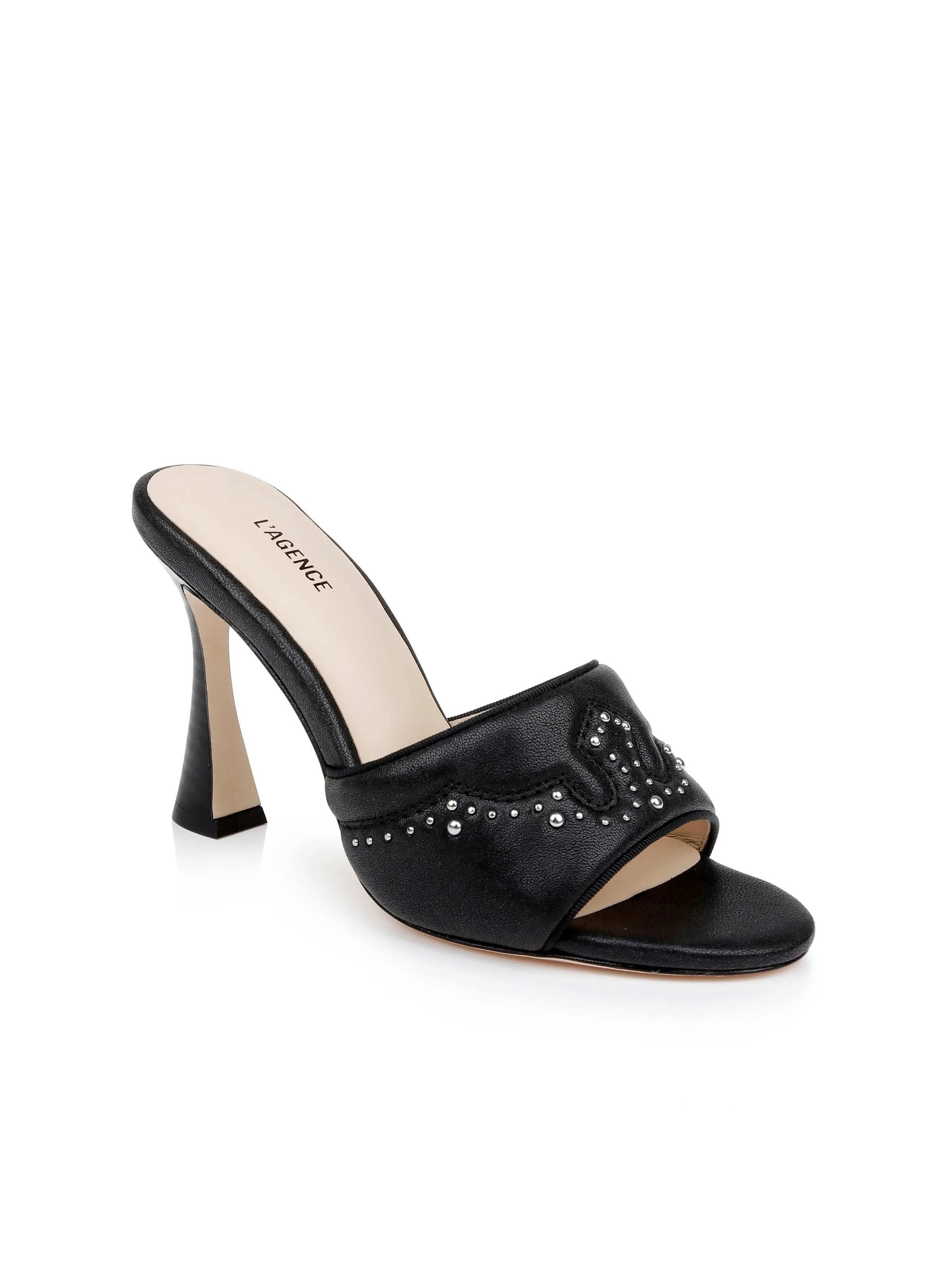 L'AGENCE - Lille Leather Open - Toe Mule - Image 6