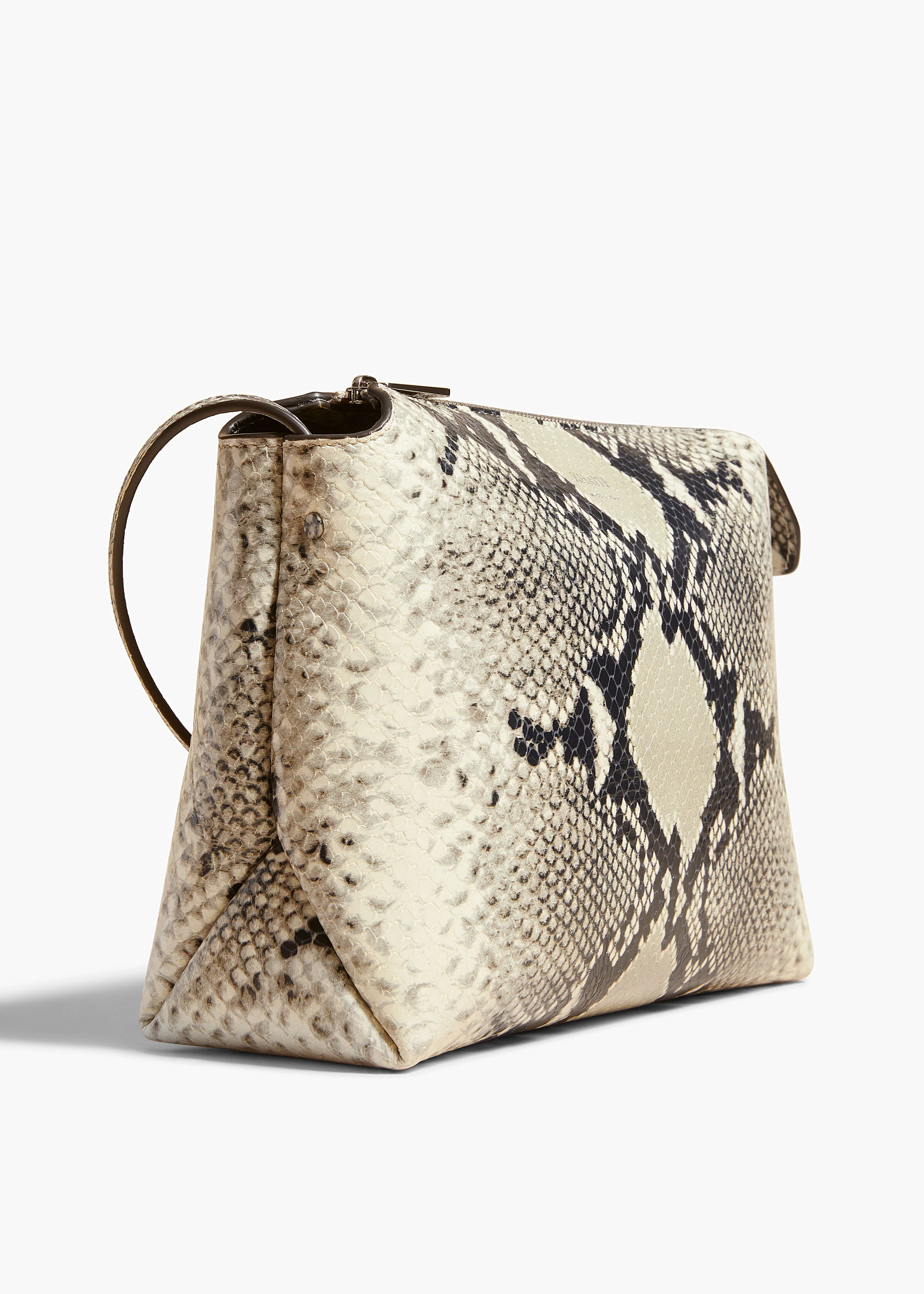 Khaite - Lina Crossbody Bag in Natural Python - Embossed Leather - Image 10