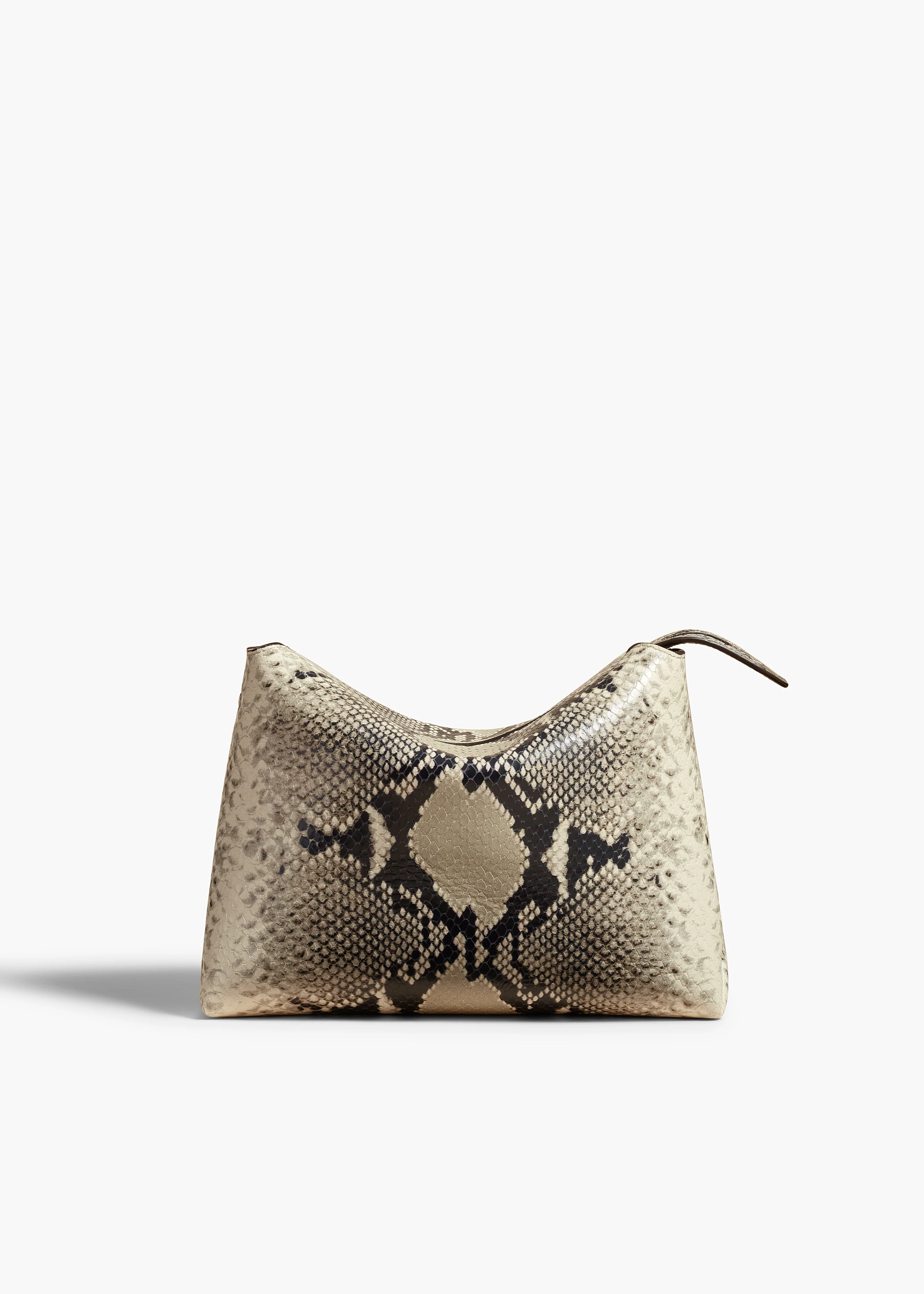 Khaite - Lina Crossbody Bag in Natural Python - Embossed Leather - Image 2