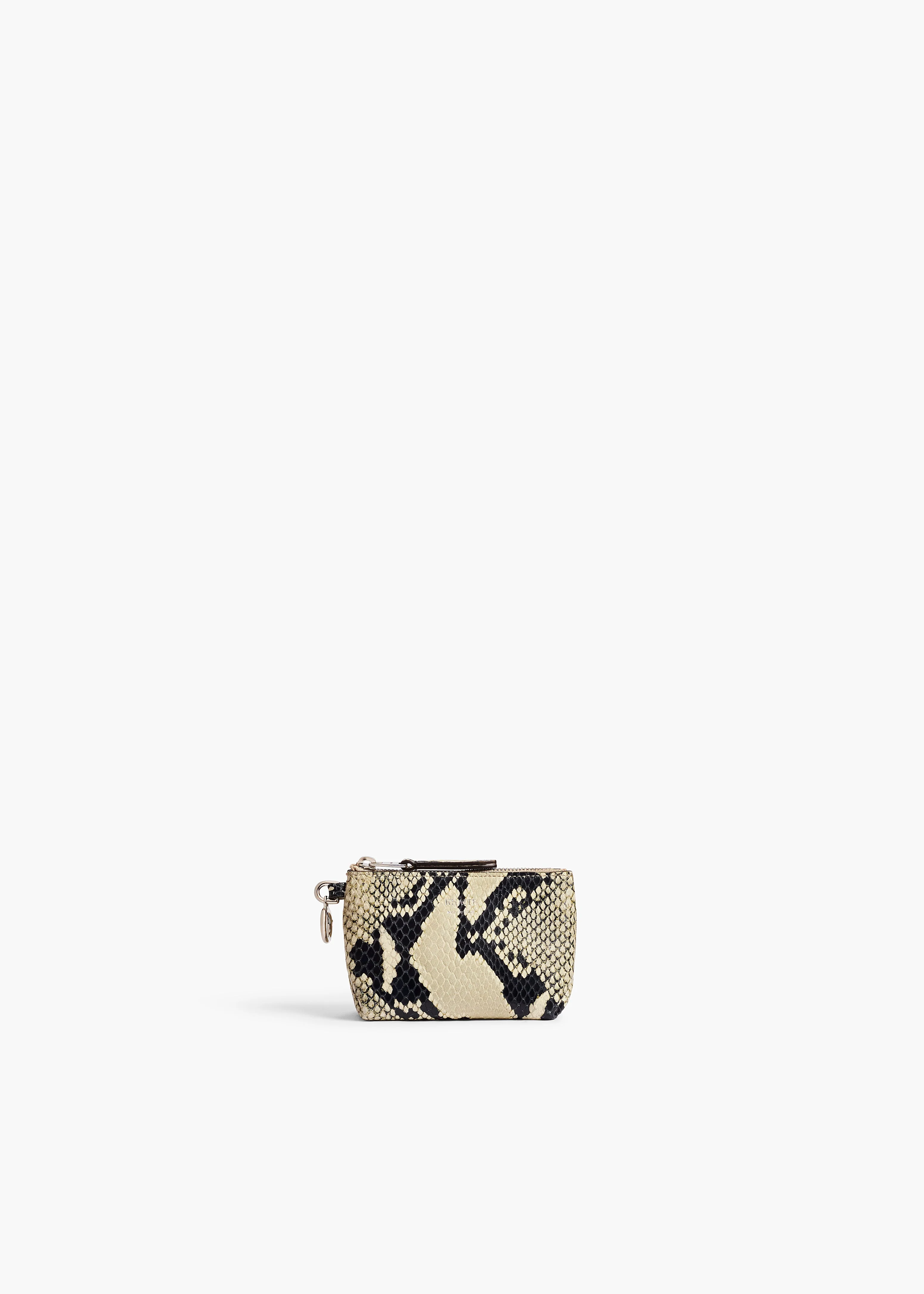 Khaite - Lina Keychain Pouch in Natural Python - Embossed Leather - Image 6