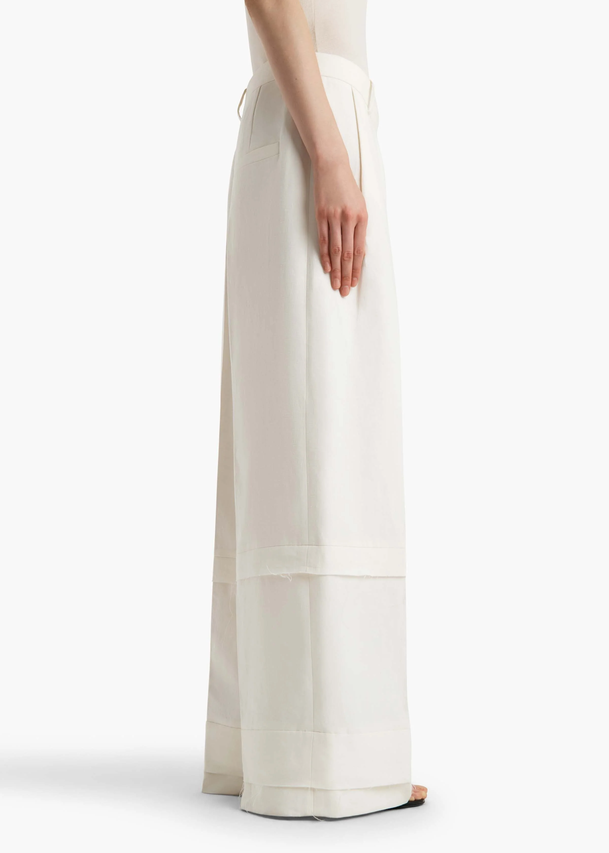 Khaite - Linden Pant in Cream - Image 13