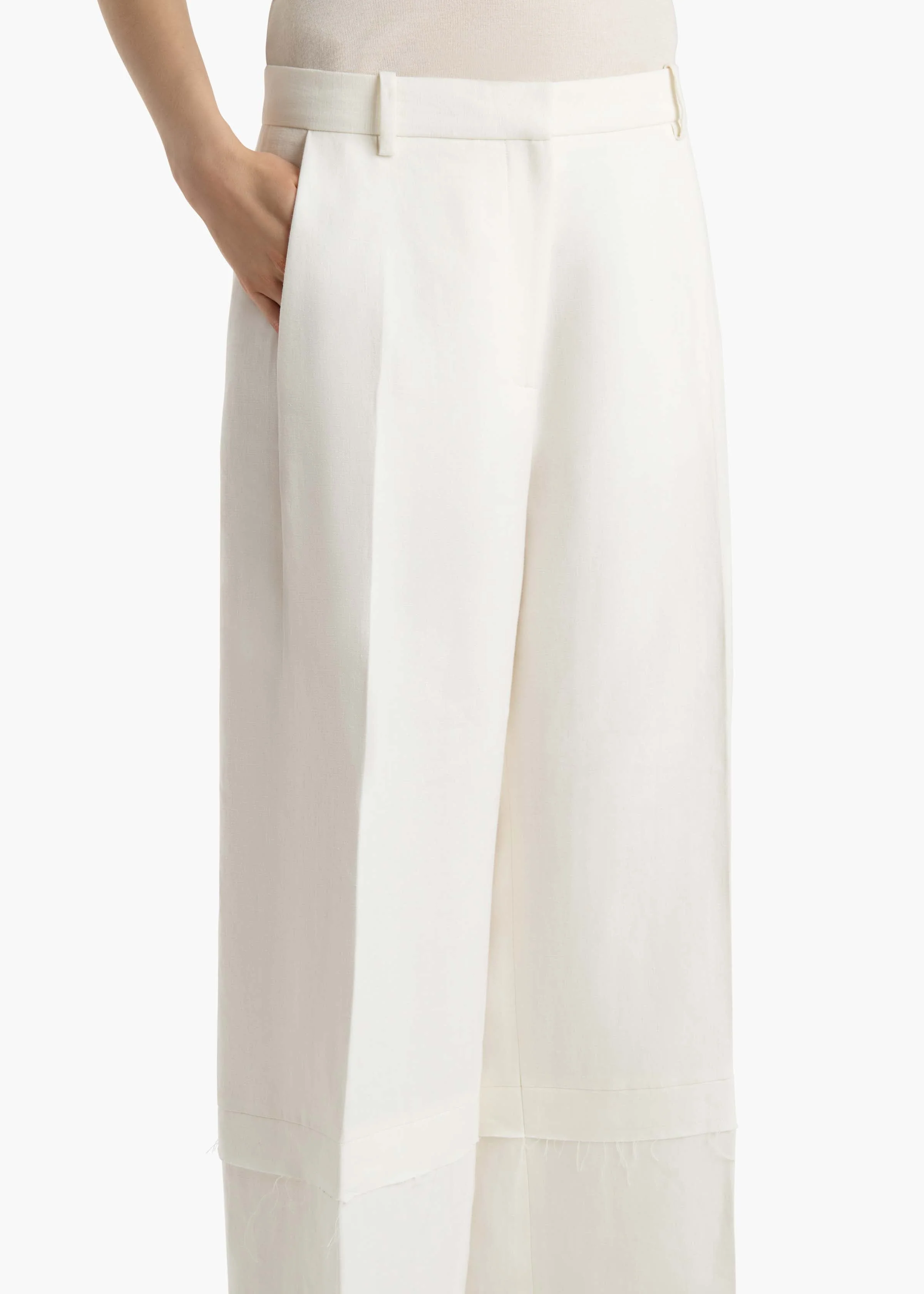 Khaite - Linden Pant in Cream - Image 5