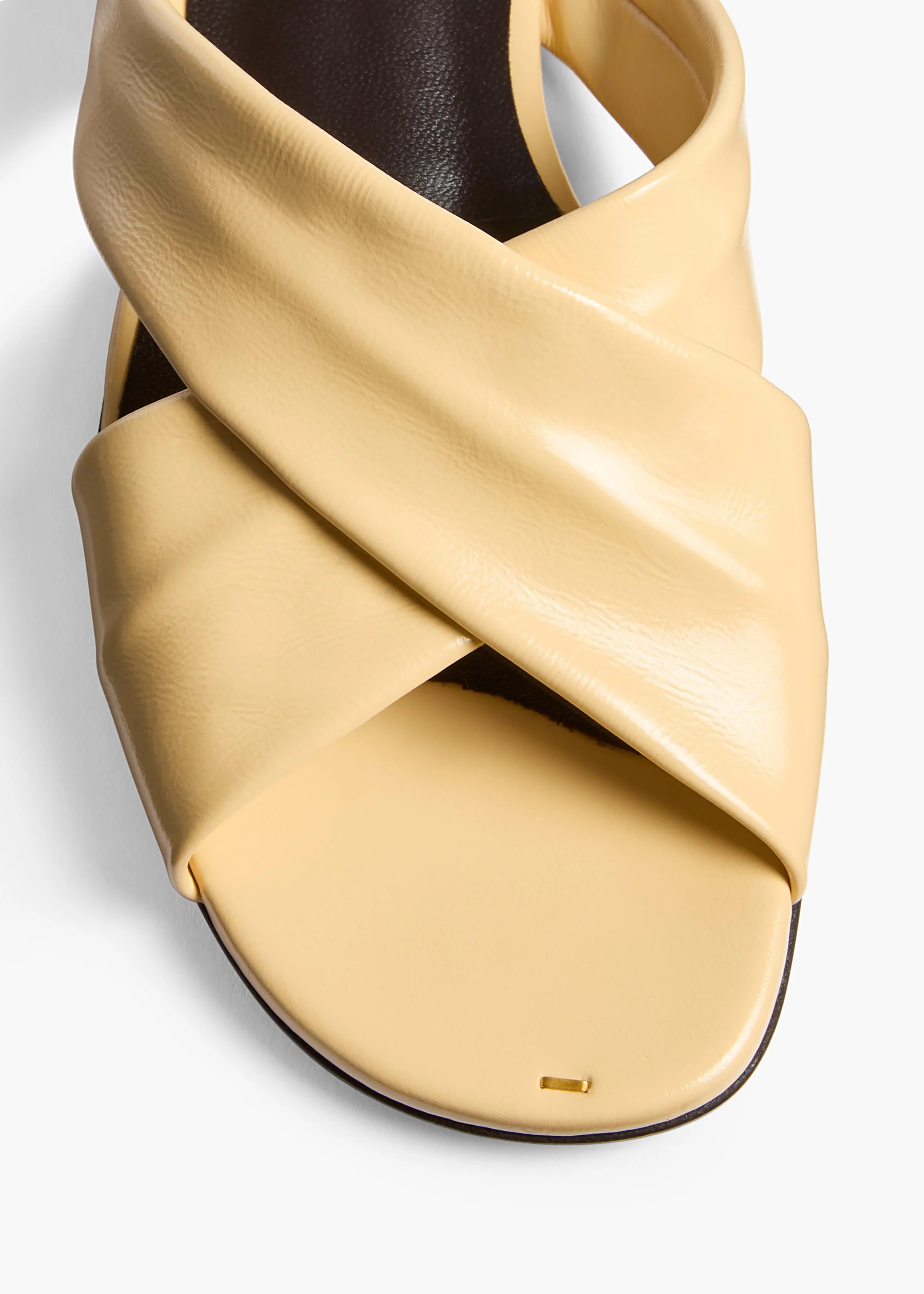 Khaite - Liria Flat Sandal in Butter Glazed Leather - Image 3