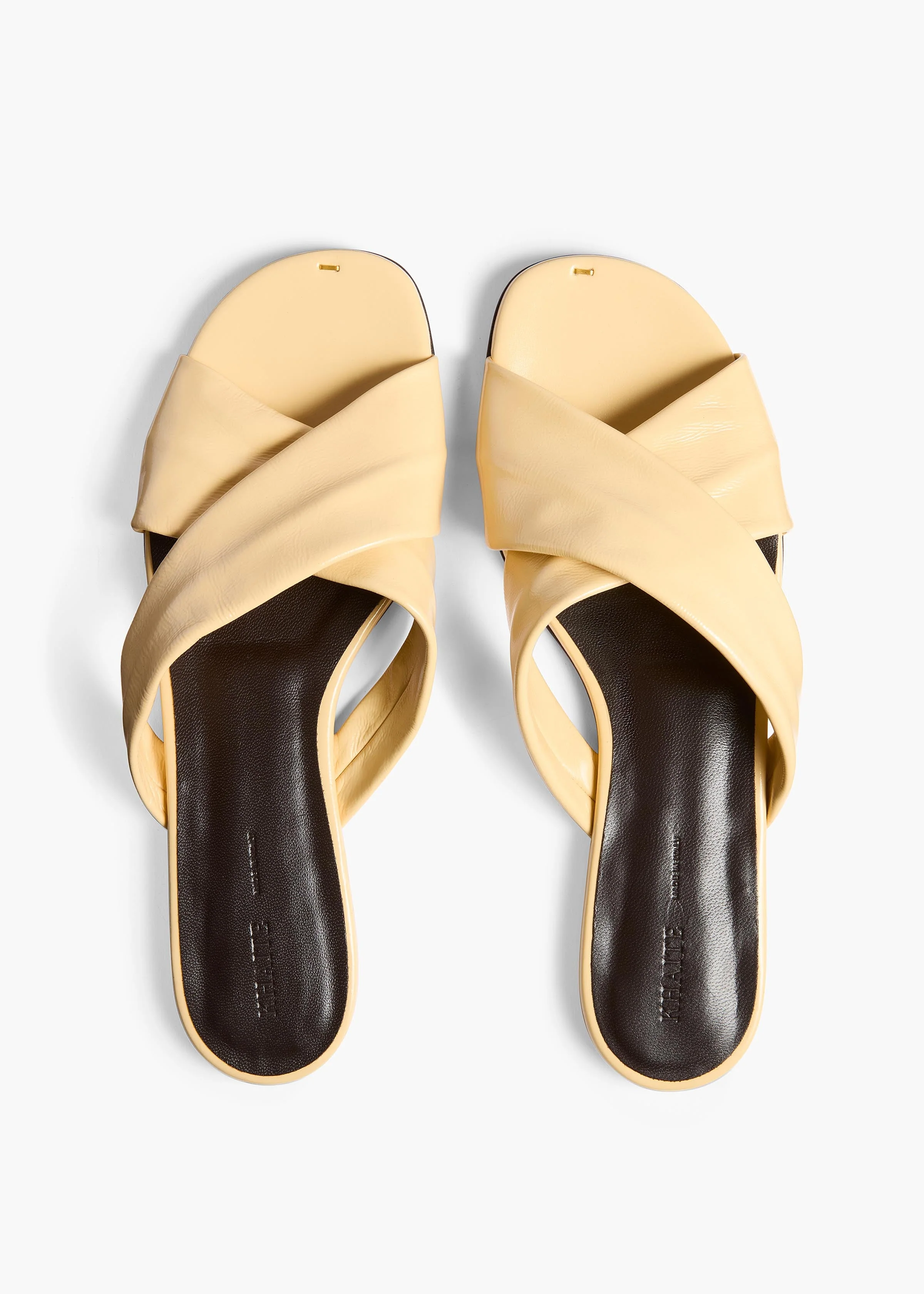 Khaite - Liria Flat Sandal in Butter Glazed Leather - Image 4