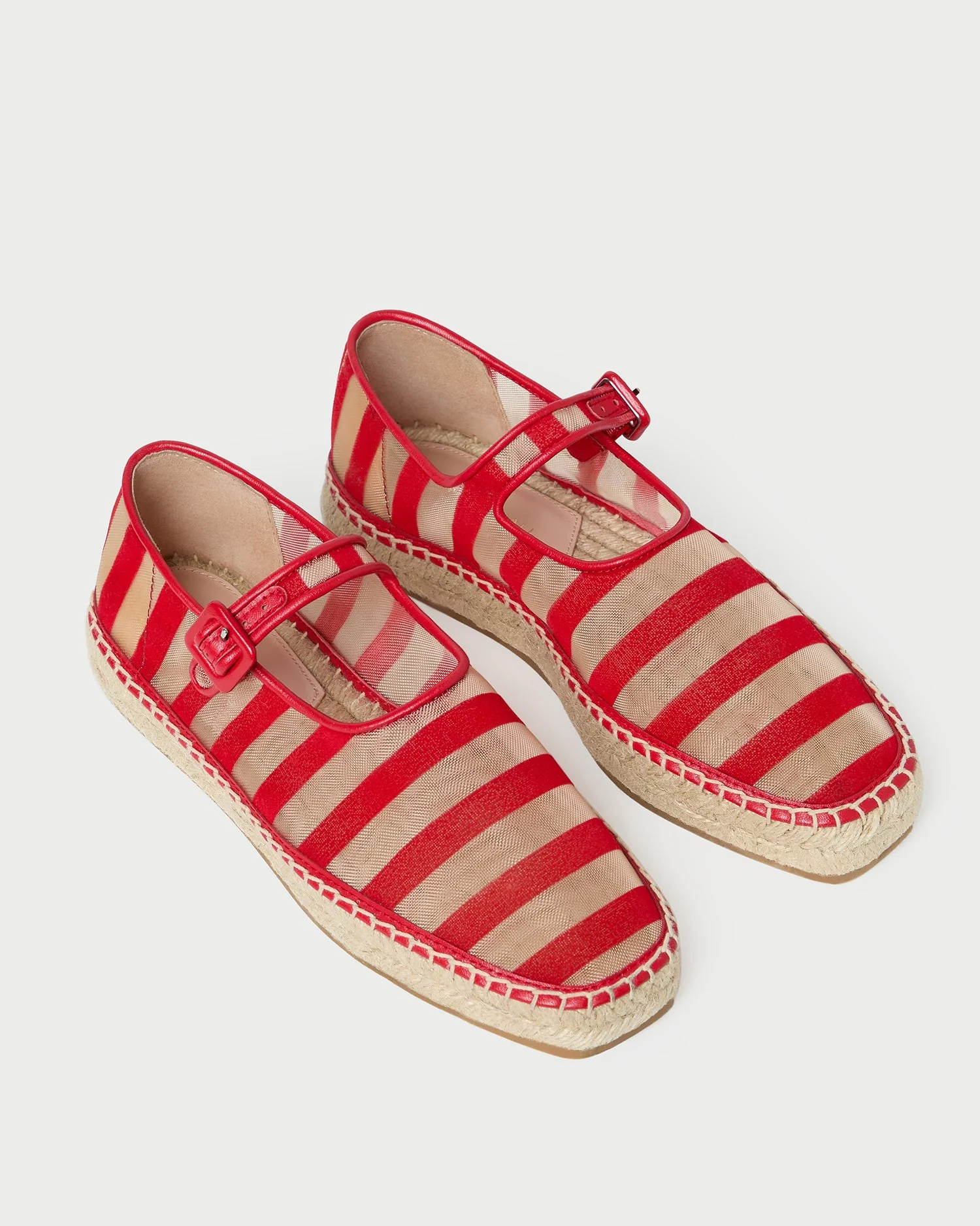 Loeffler Randall - Clover Red/Caramel Mesh Espadrille - Image 4