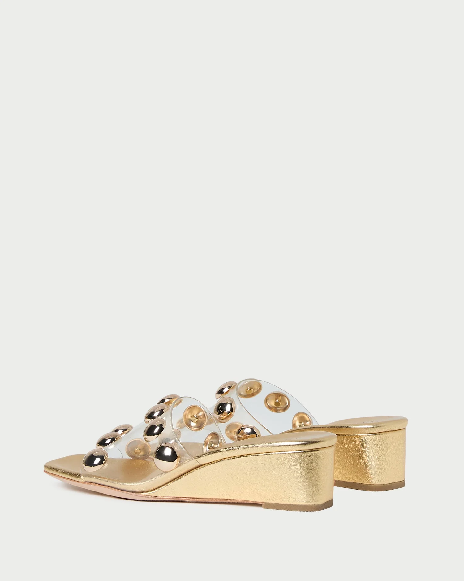 Loeffler Randall - Enya Gold/Champagne Studded Wedge - Image 5