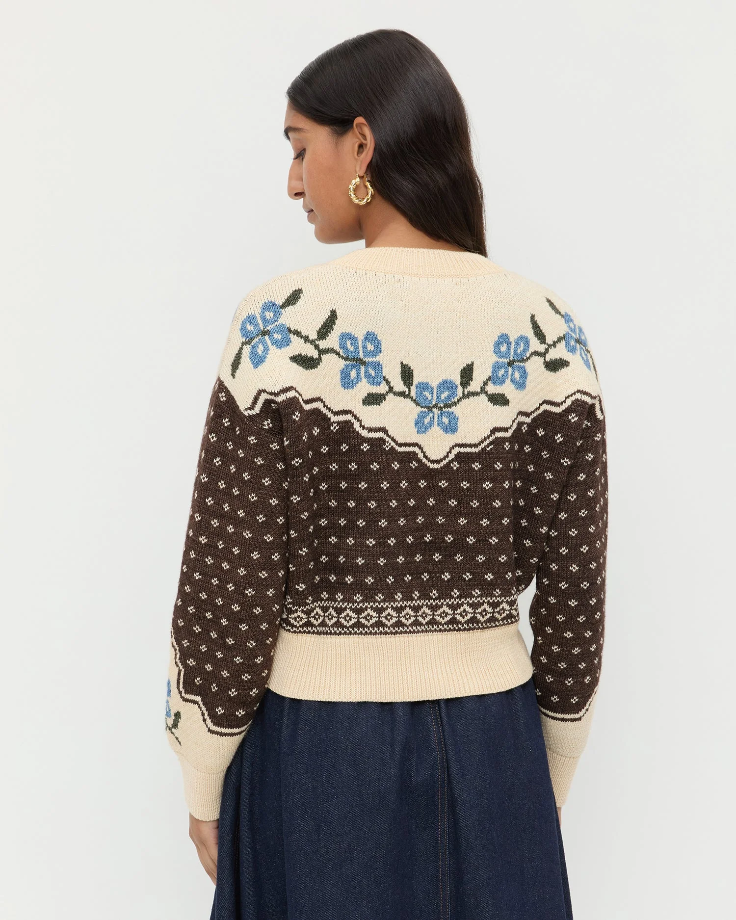 Loeffler Randall - Idris Intarsia Cardigan - Image 3