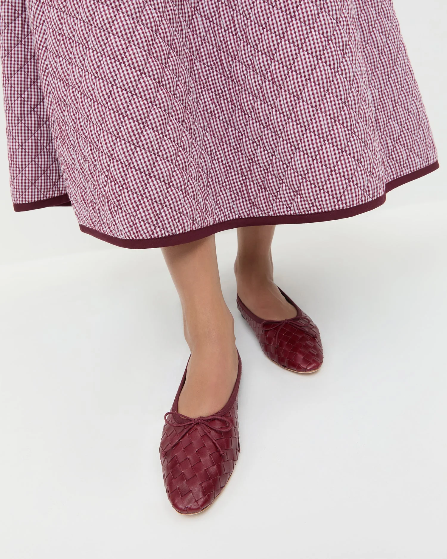 Loeffler Randall - Landry Wine Woven Ballet Flat - Image 2