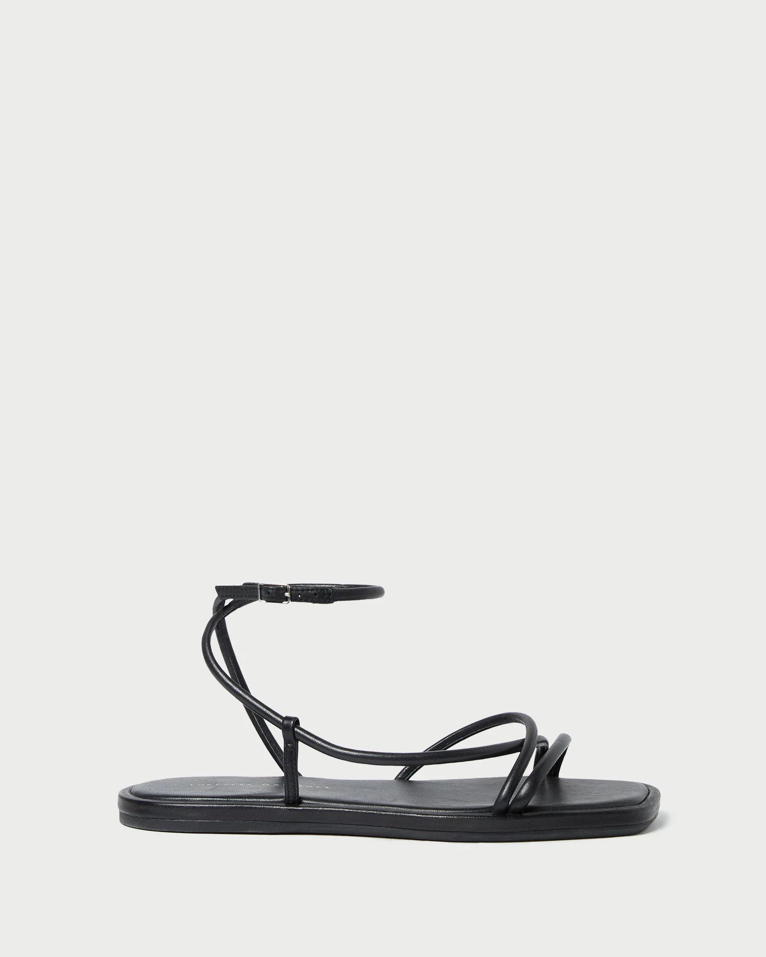 Loeffler Randall - Noor Black Leather Flat Sandal - Image 3