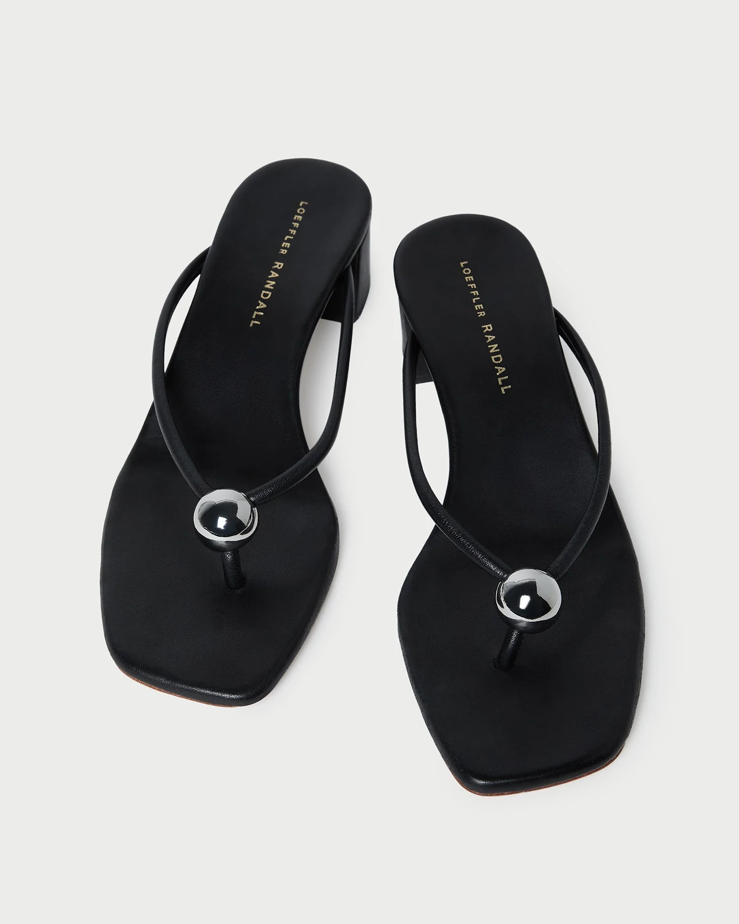 Loeffler Randall - Odessa Black Leather Heeled Sandal - Image 3