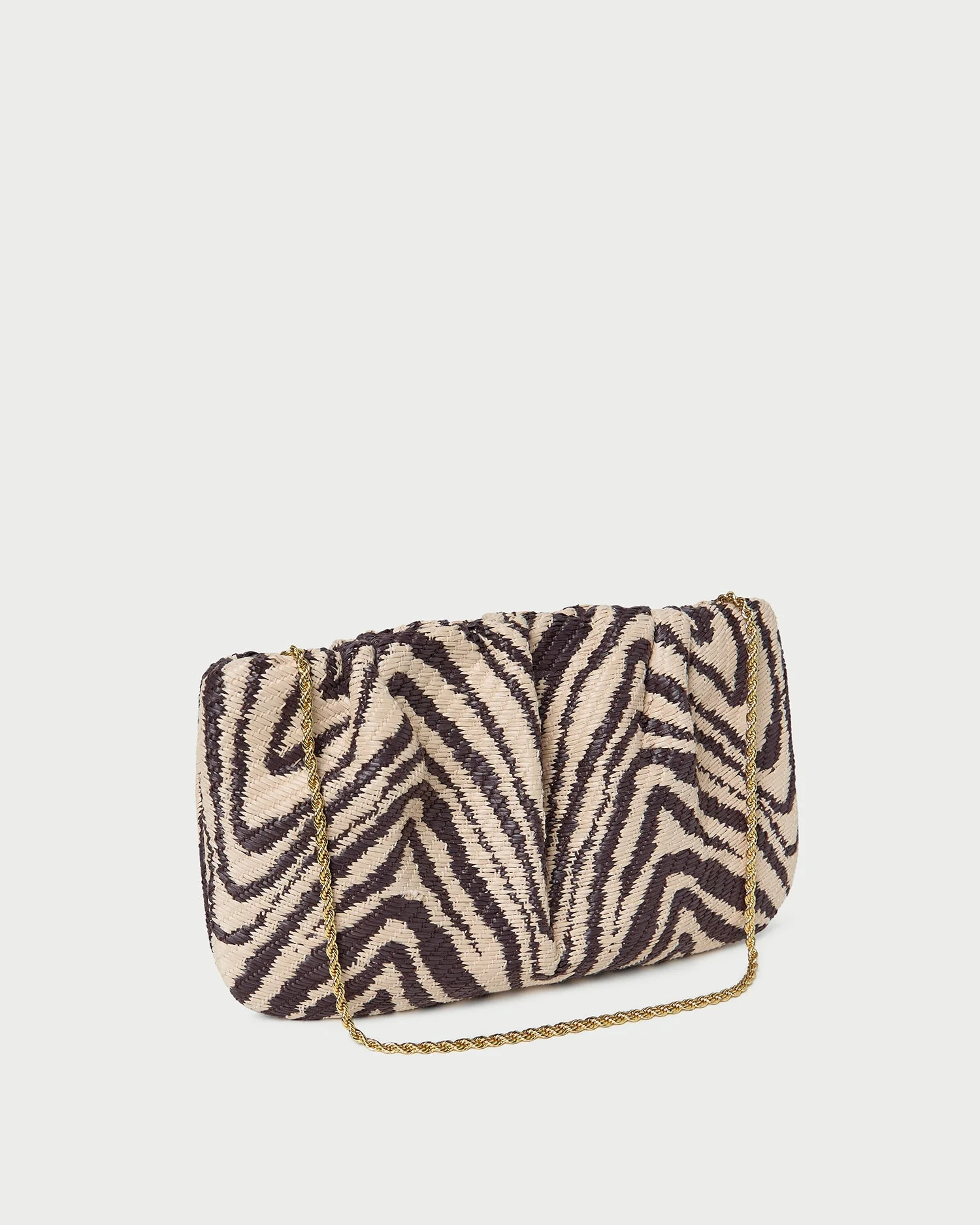 Loeffler Randall - Serena Zebra Gathered Clutch - Image 2