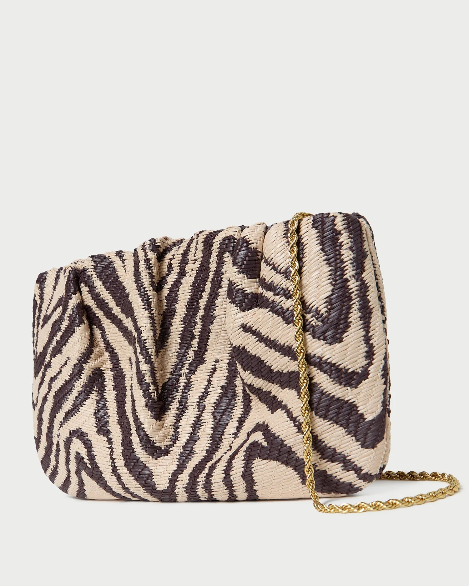 Loeffler Randall - Serena Zebra Gathered Clutch - Image 3