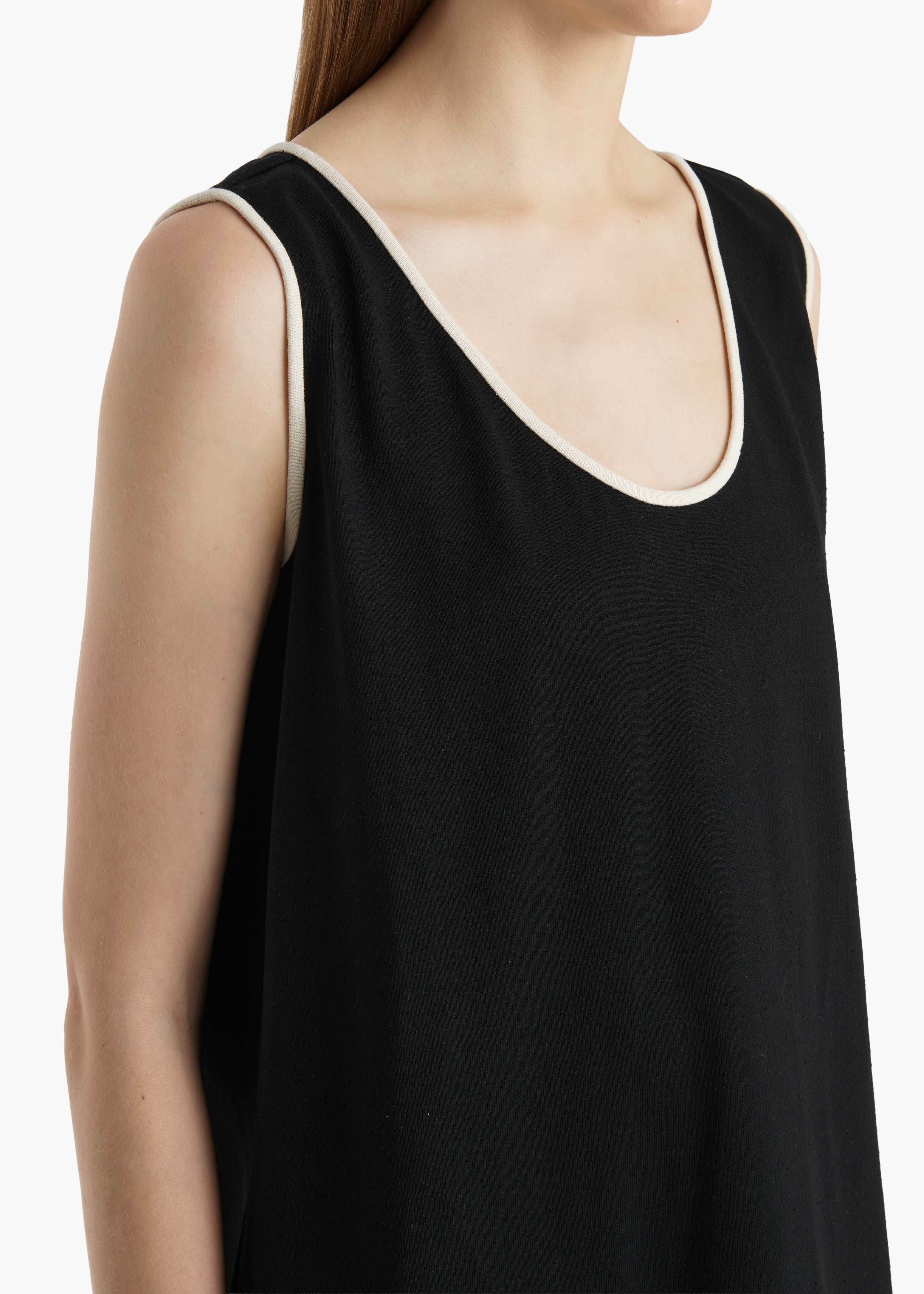 Khaite - Longo Top in Cream and Black - Image 13