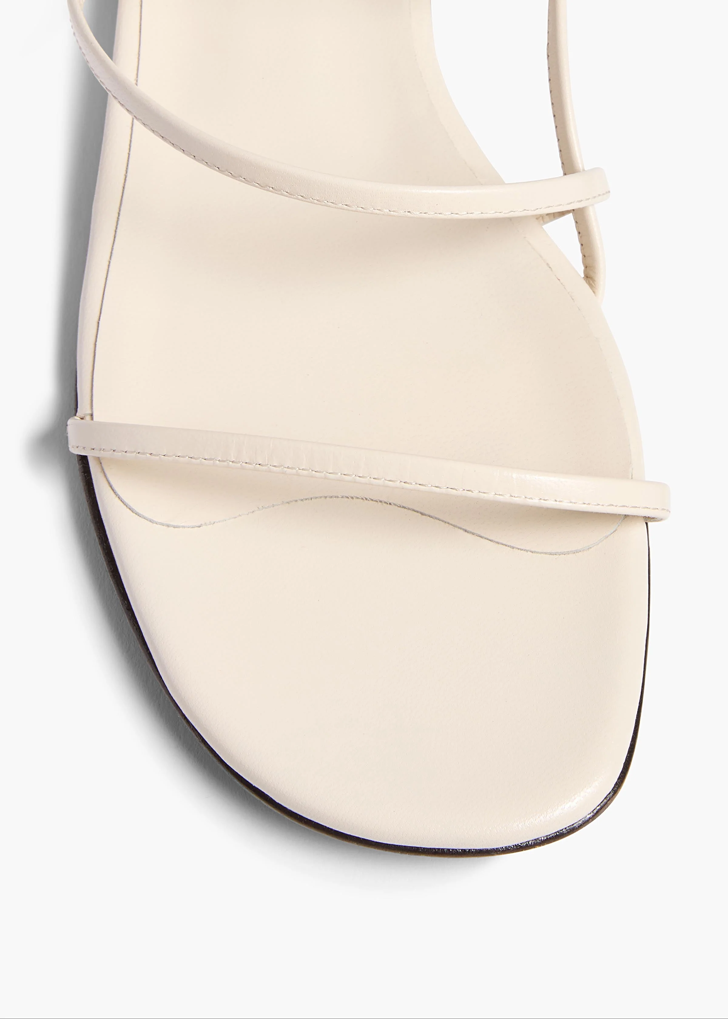 Khaite - Loop Flat Sandal in Cream Leather - Image 3