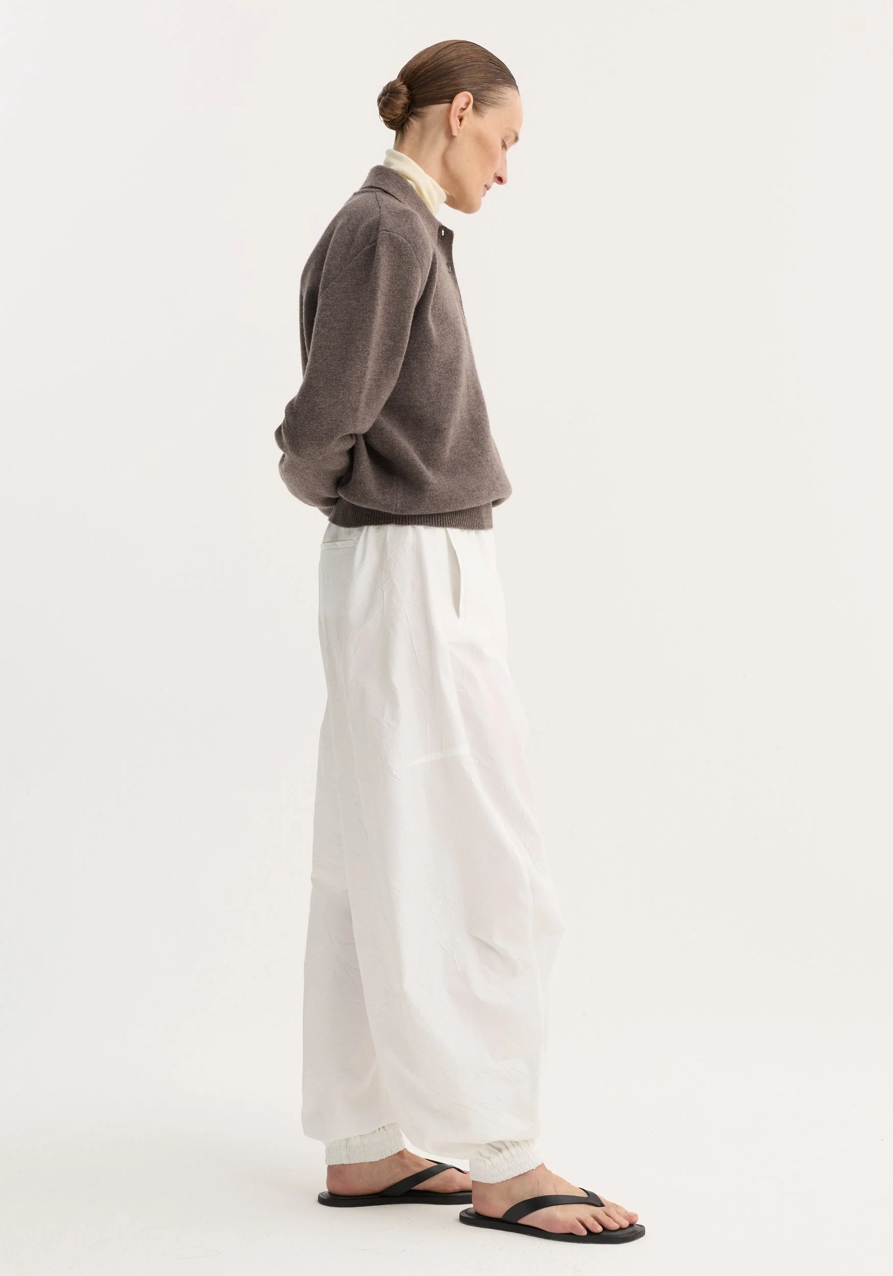 ROHE - Balloon track pants | optic white - Image 3