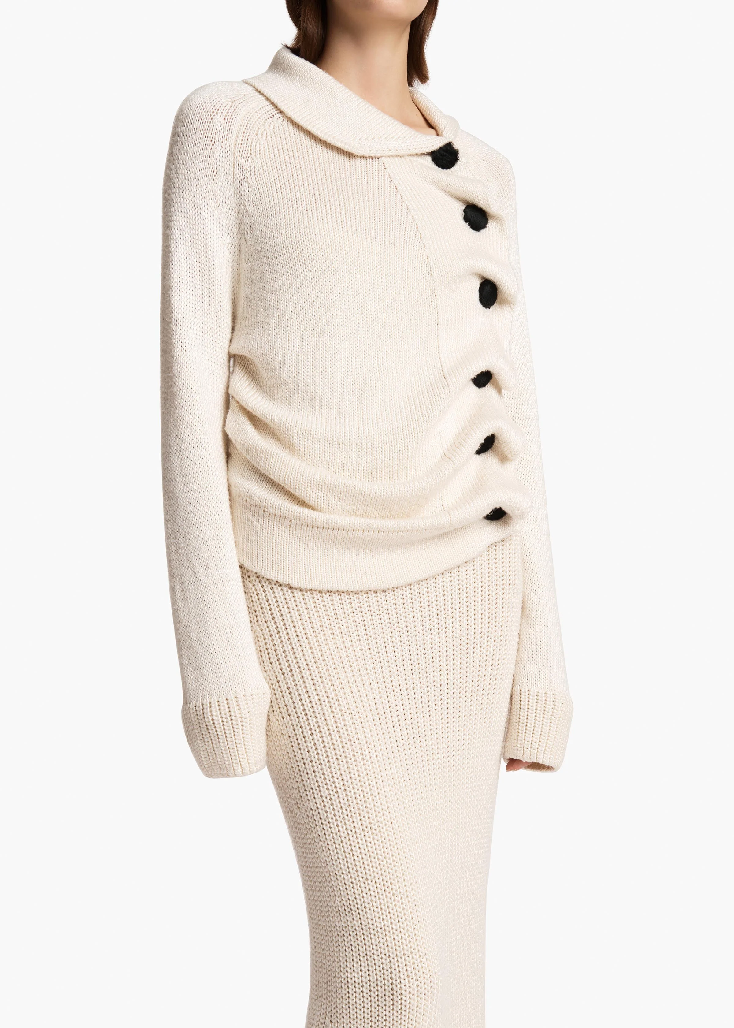 Khaite - Lorrai Cardigan in Glaze - Image 12