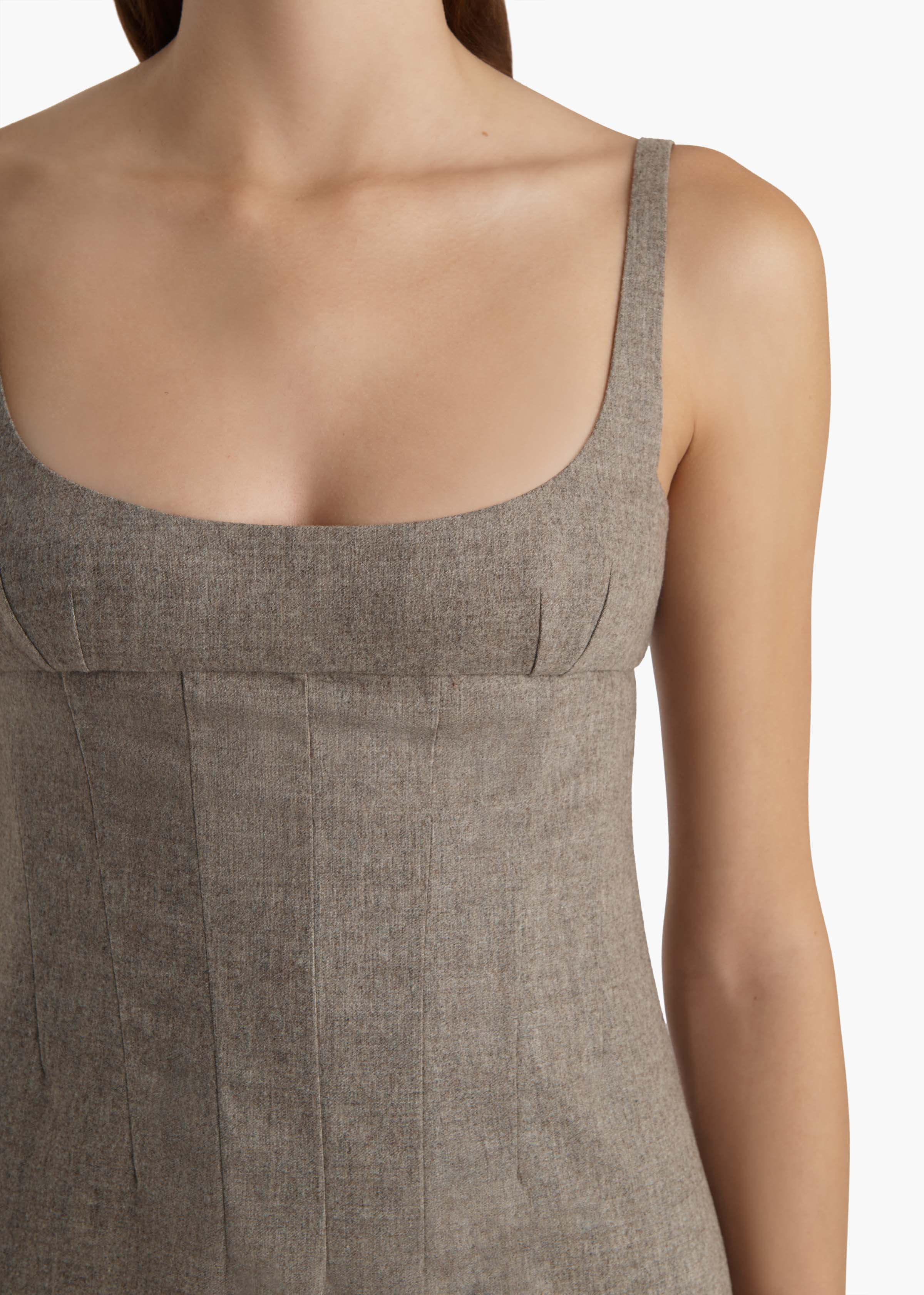 Khaite - Lotte Dress in Sepia - Image 12