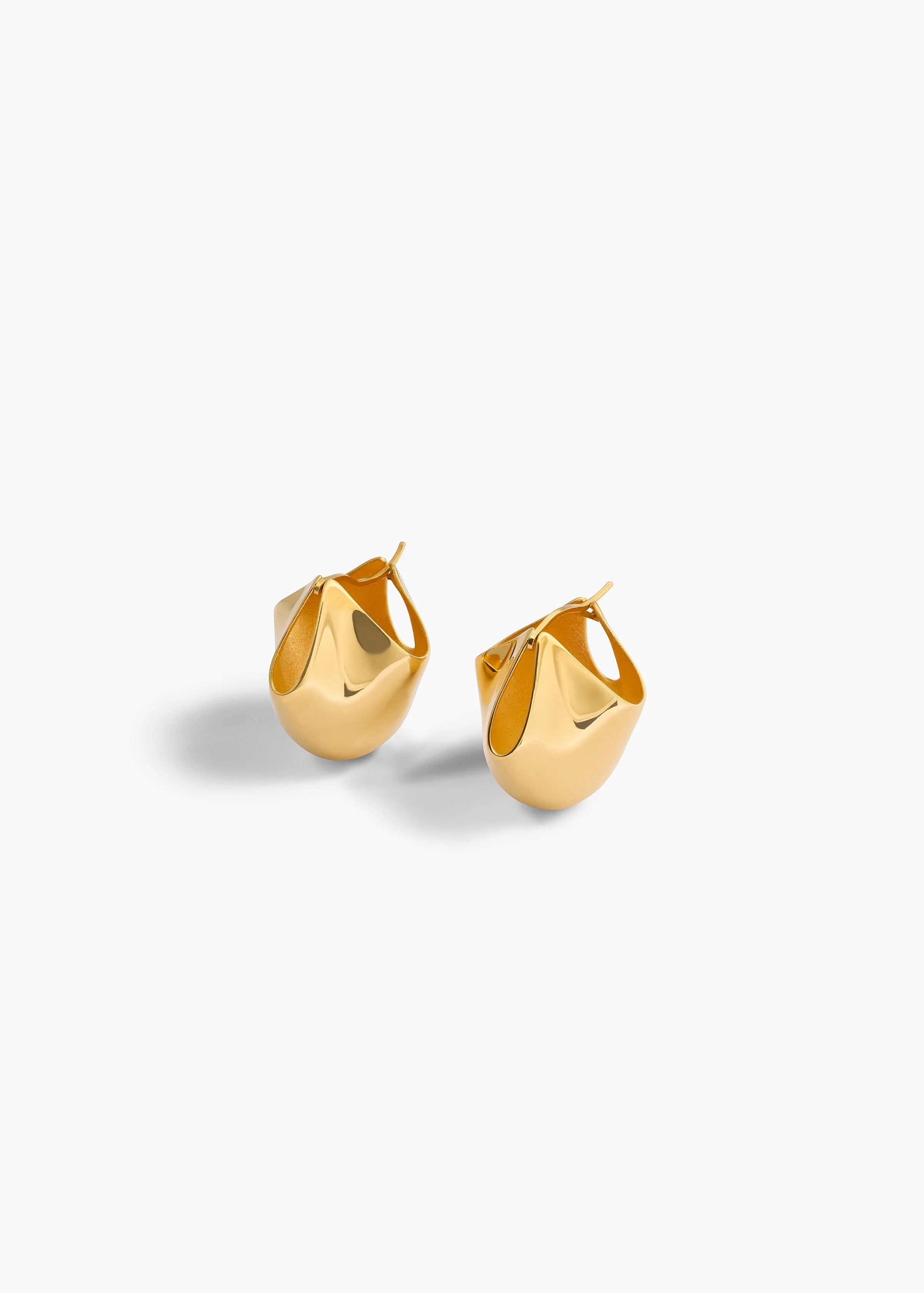 Khaite - Medium Lotus Earrings in Gold - Image 10