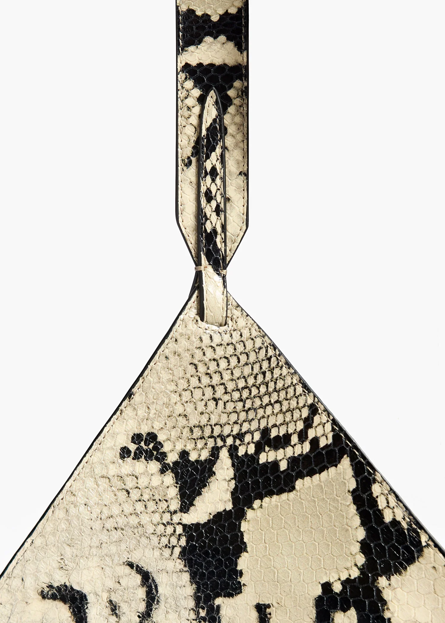 Khaite - Mini Lotus Tote in Natural Python - Embossed Leather - Image 10