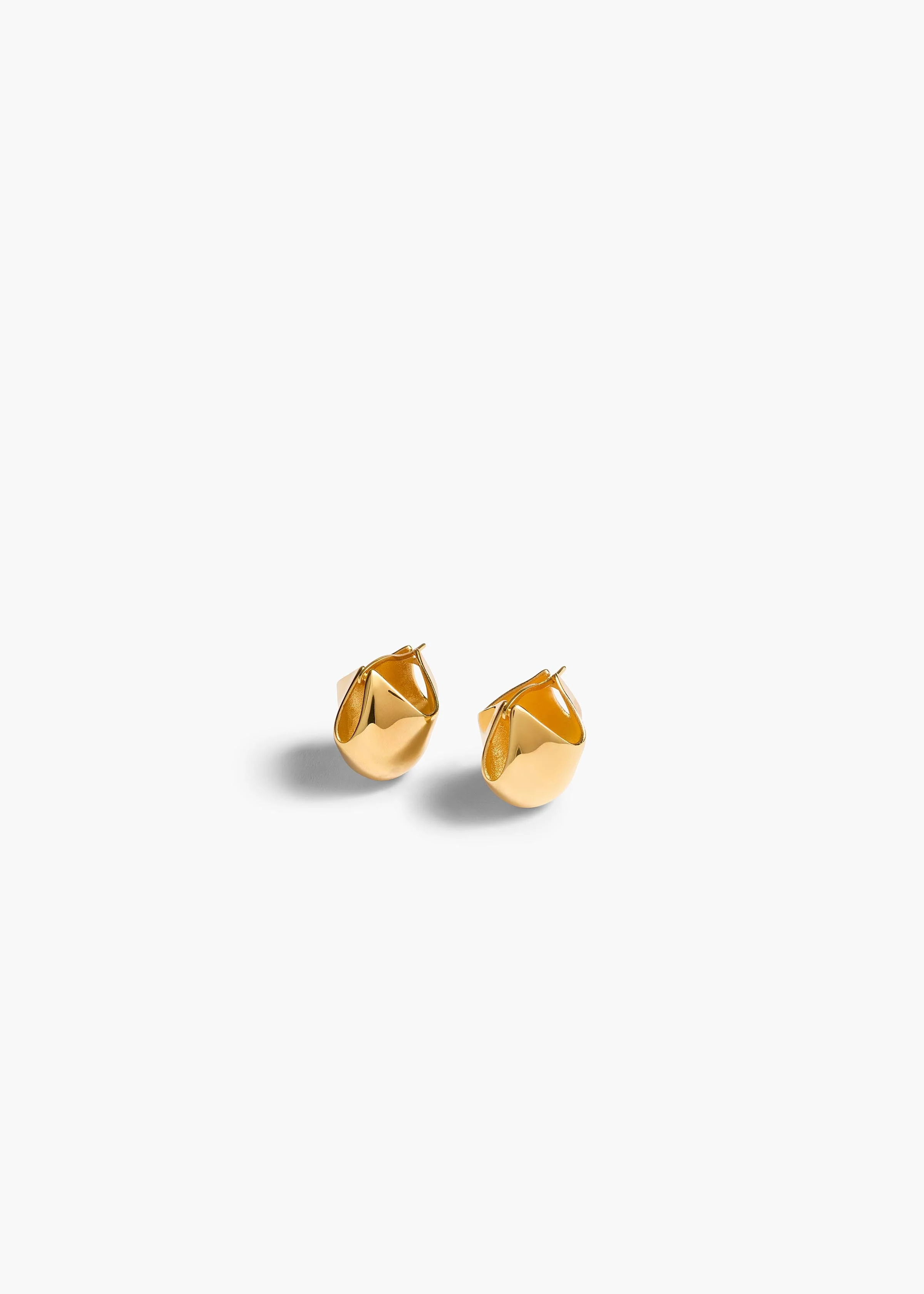 Khaite - Small Lotus Earrings in Gold - Image 4