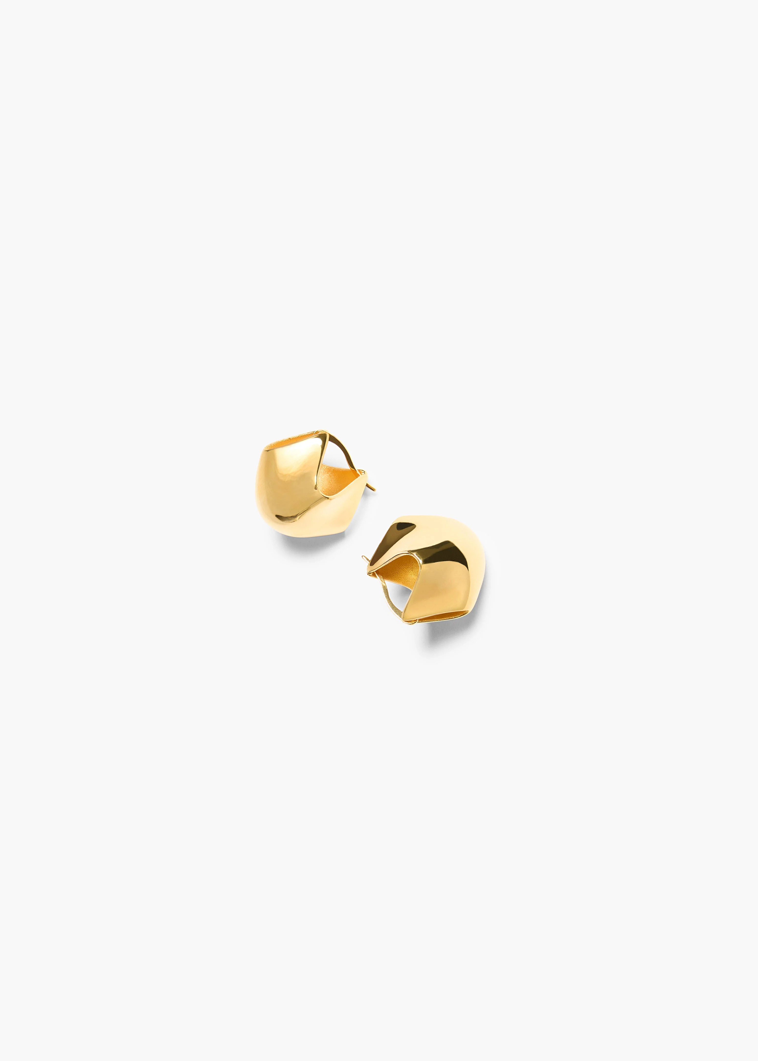Khaite - Small Lotus Earrings in Gold - Image 5