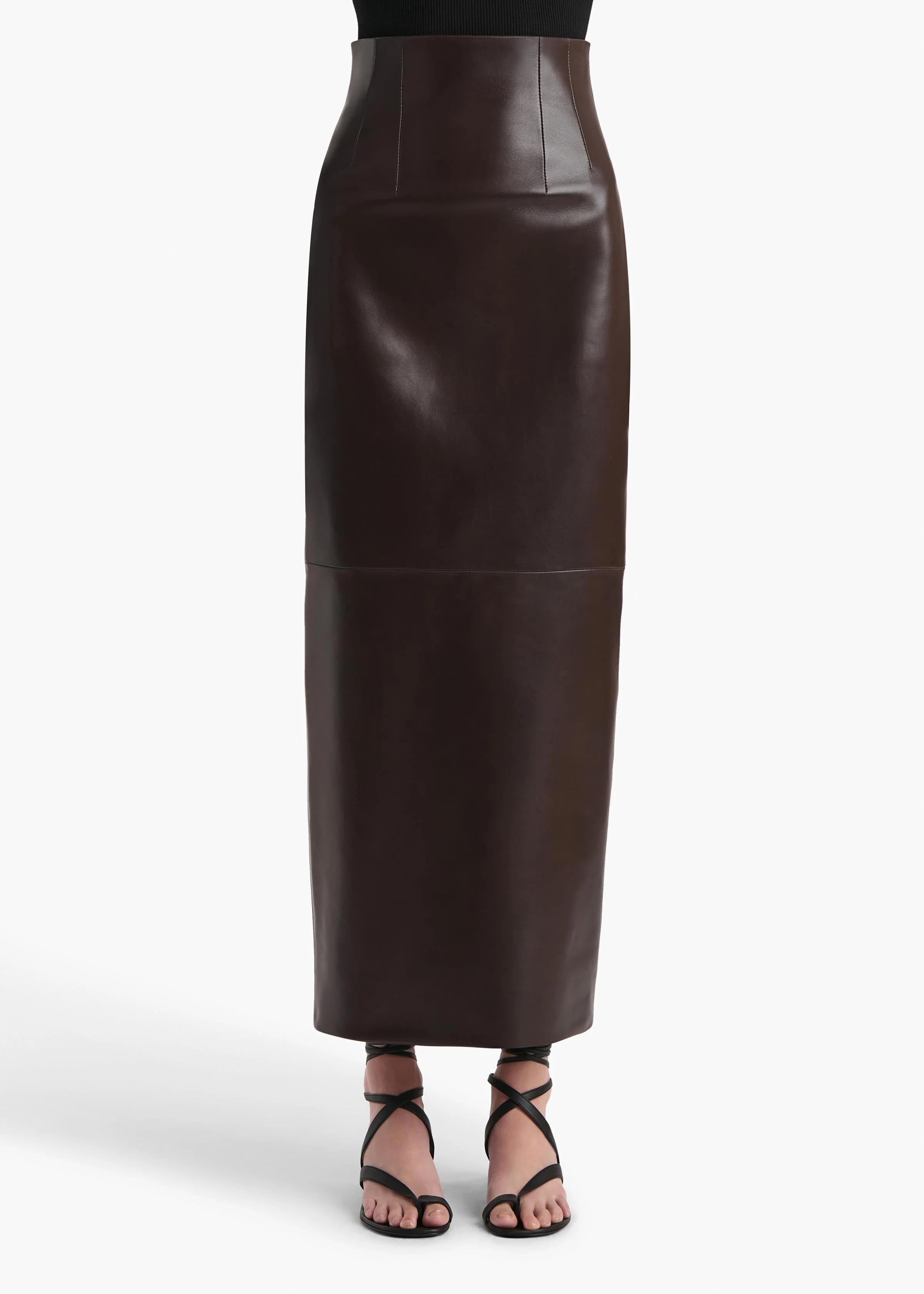 Khaite - Loxley Skirt in Mud Leather - Image 10