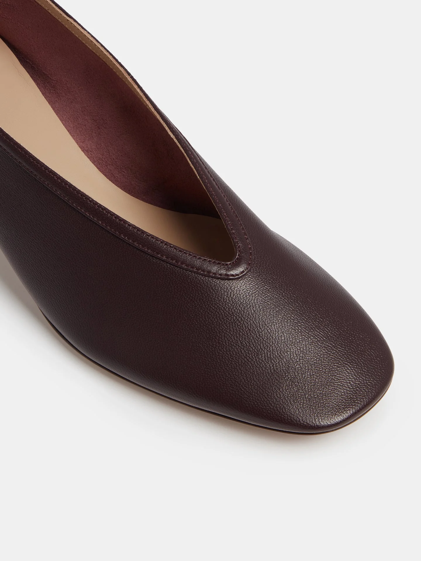 Le Monde Beryl - Luna Pump / Plum Leather - Image 4