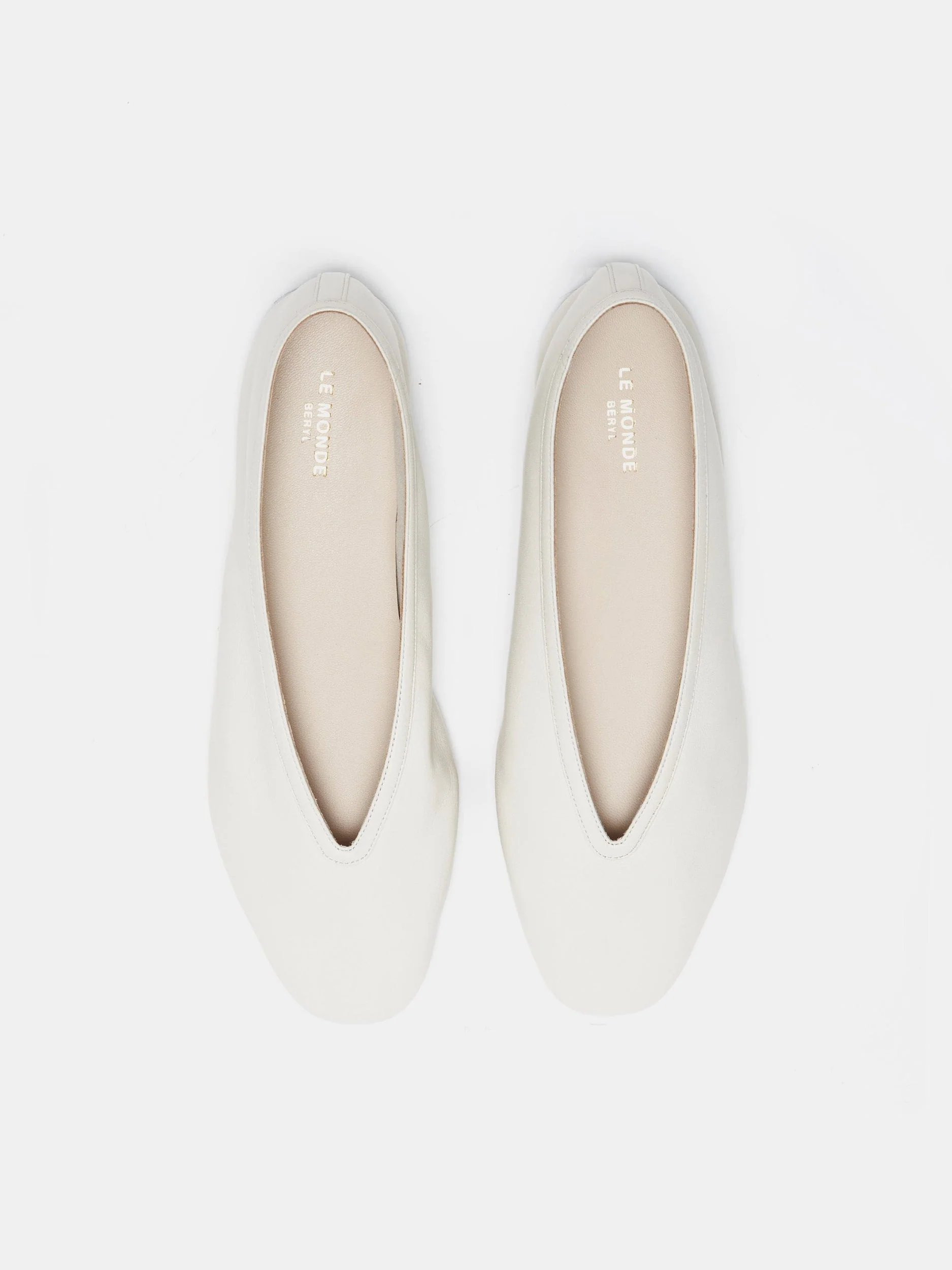 Le Monde Beryl - Luna Slipper / Ecru Leather - Image 3