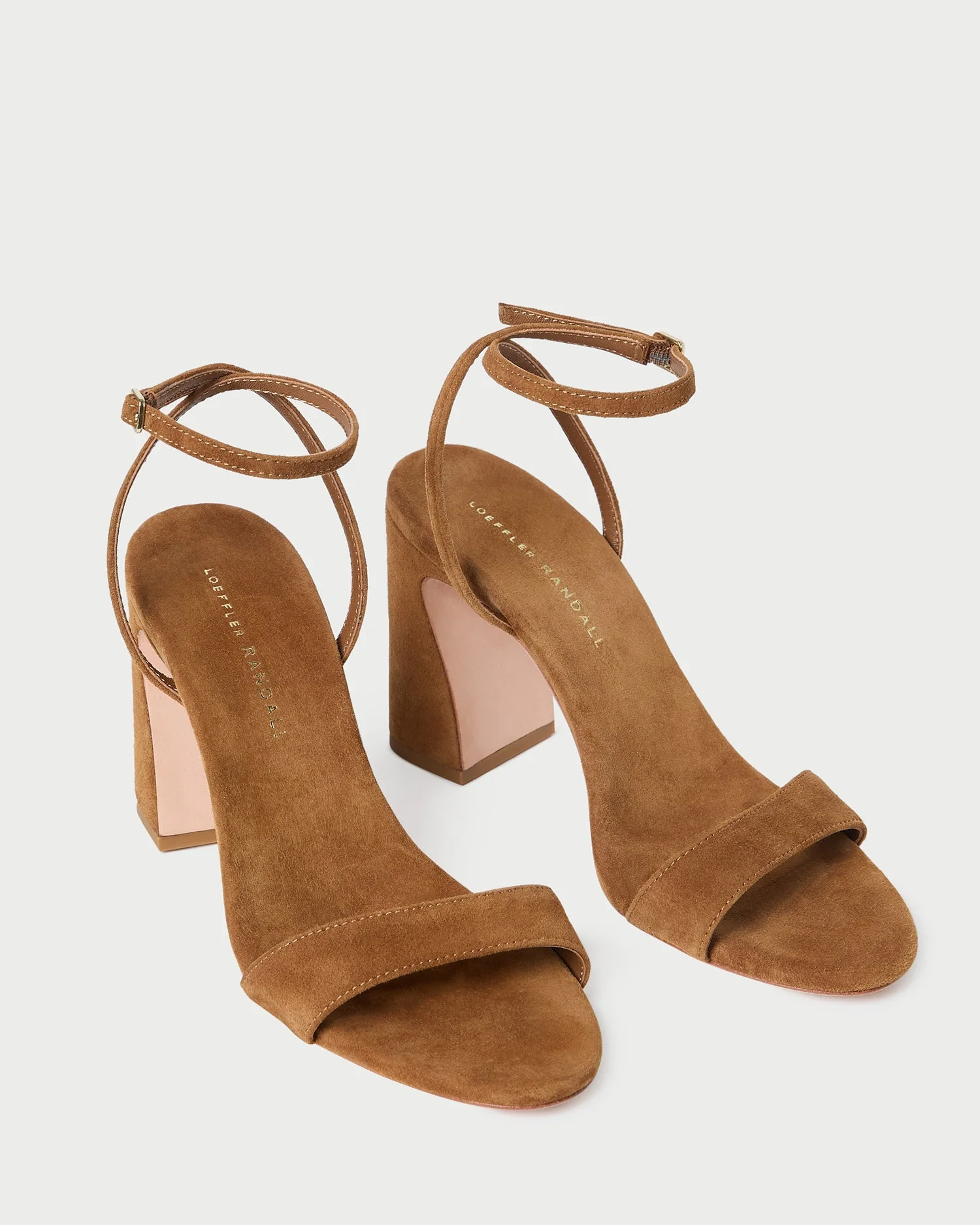 Loeffler Randall - Malia Cacao Suede Curved - Heel Sandal - Image 3