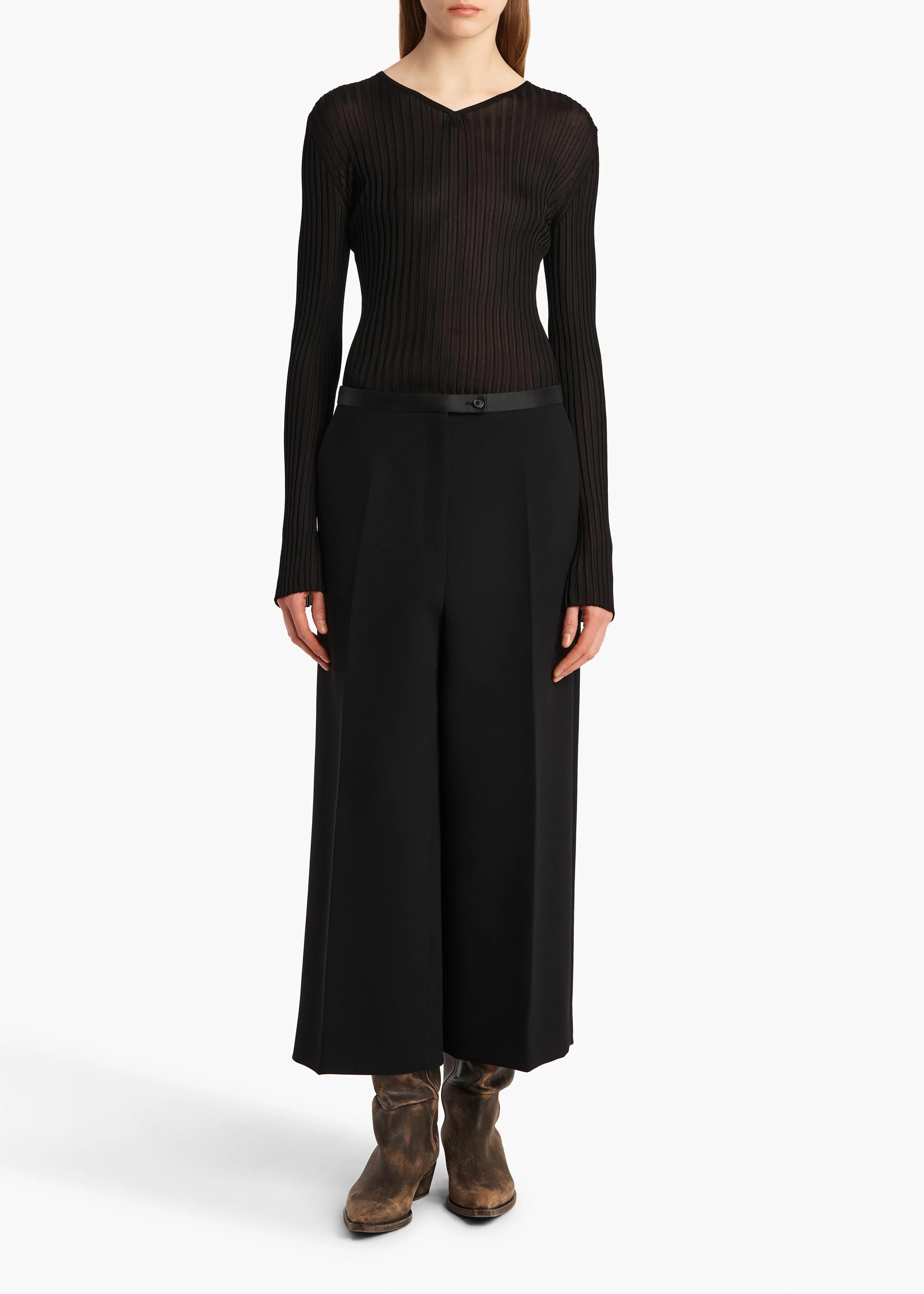 Khaite - Marcus Pant in Black - Image 2