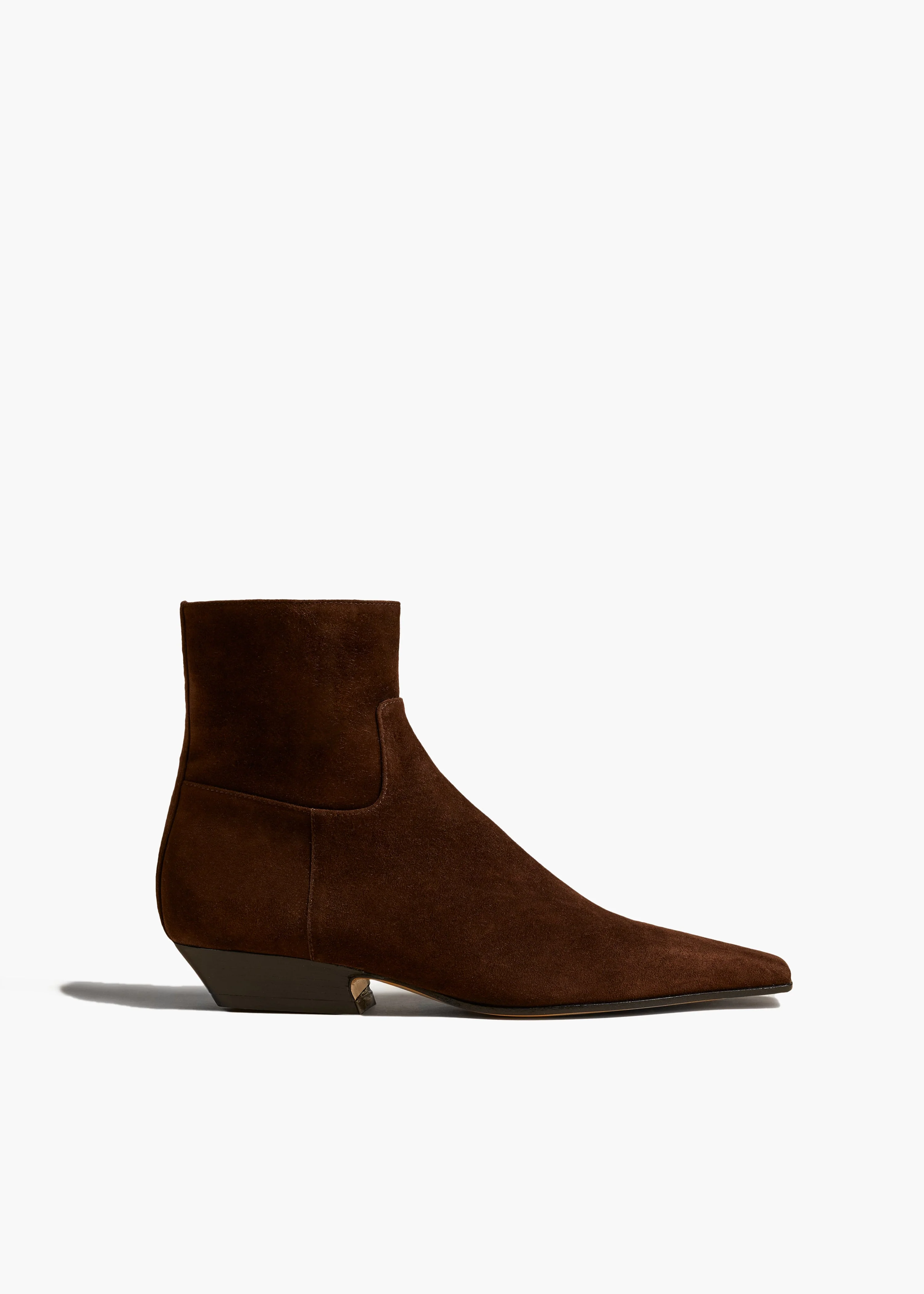 Khaite - Marfa Ankle Boot in Coffee Suede - Image 5
