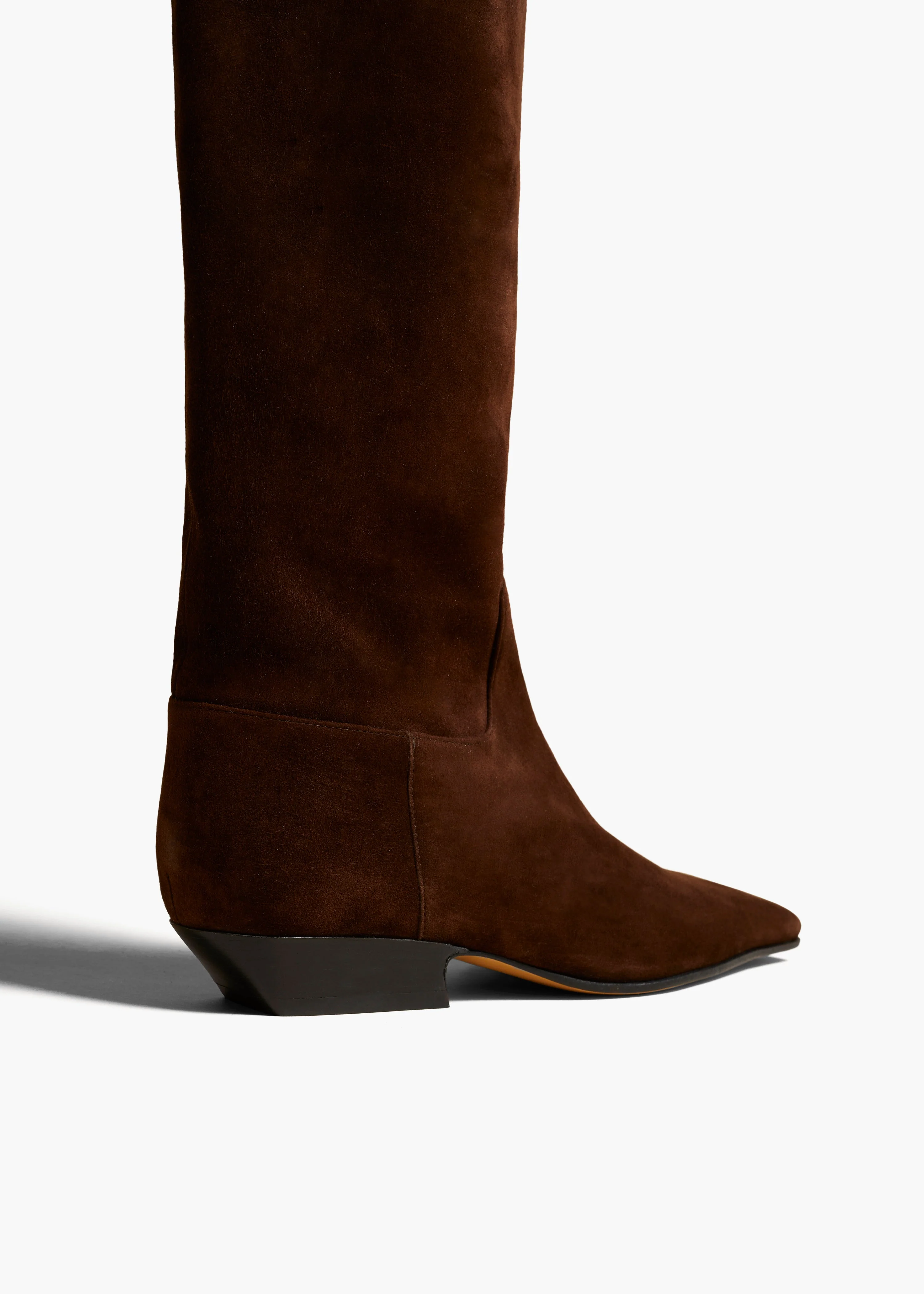 Khaite - Marfa Knee - High Boot in Coffee Suede - Image 3