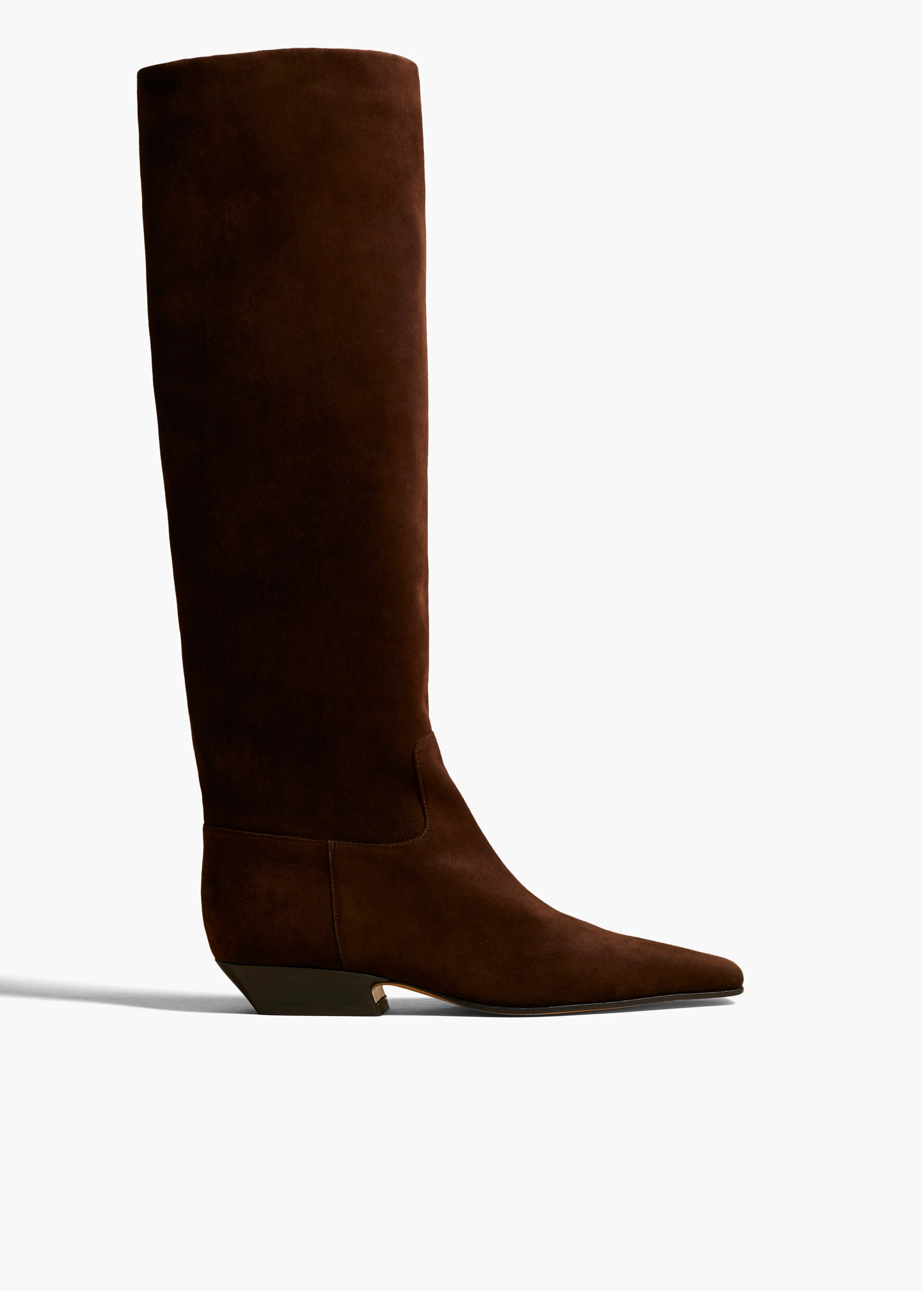 Khaite - Marfa Knee - High Boot in Coffee Suede - Image 8