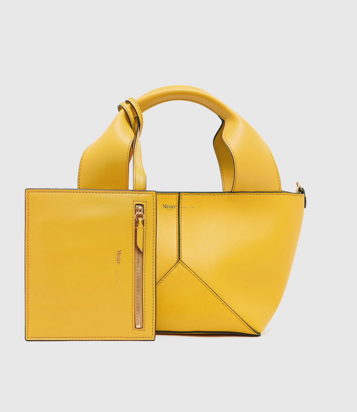 Metier - Market Mini Nappa Plongé Calfskin Izamal Yellow - Image 2