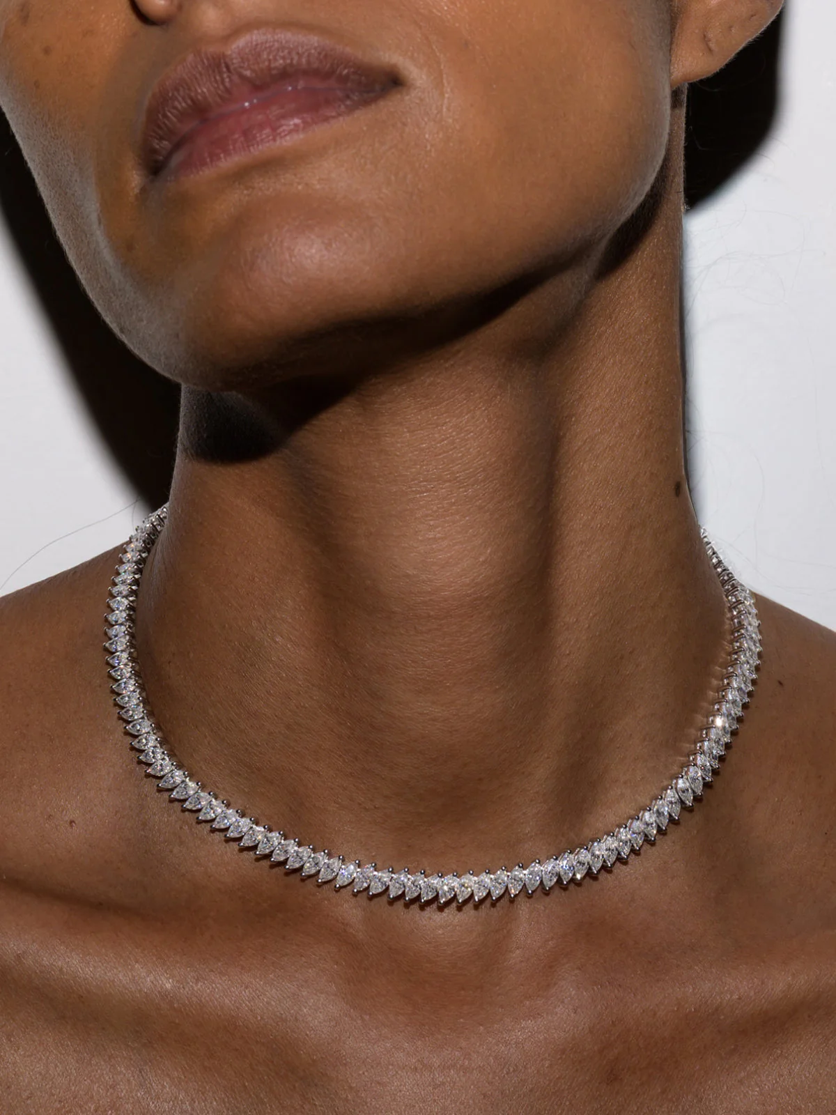 Dorsey - MARQUISE RIVIÈRE NECKLACE IN MOISSANITE - Image 4