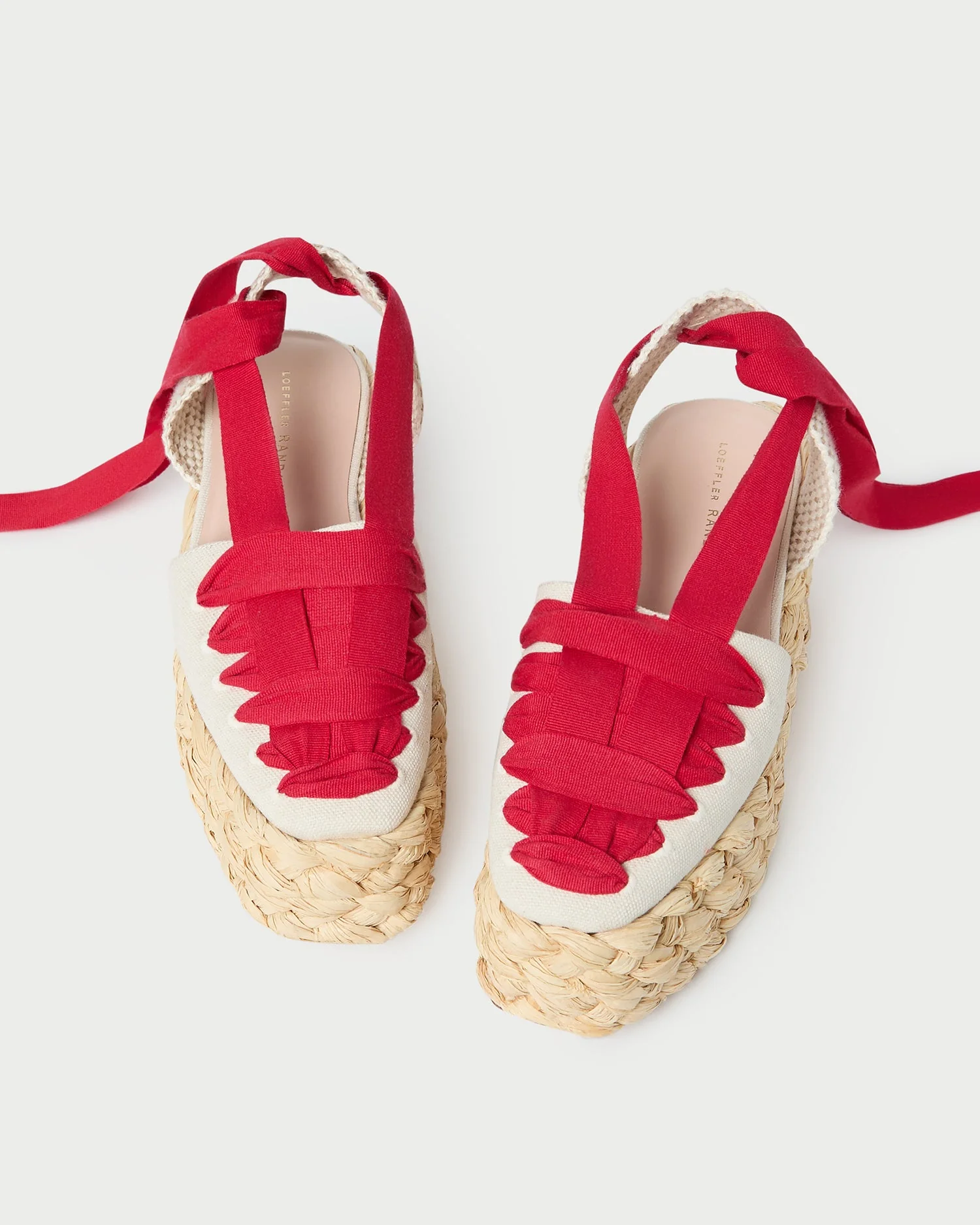 Loeffler Randall - Mason Natural/Red Platform Espadrille - Image 3