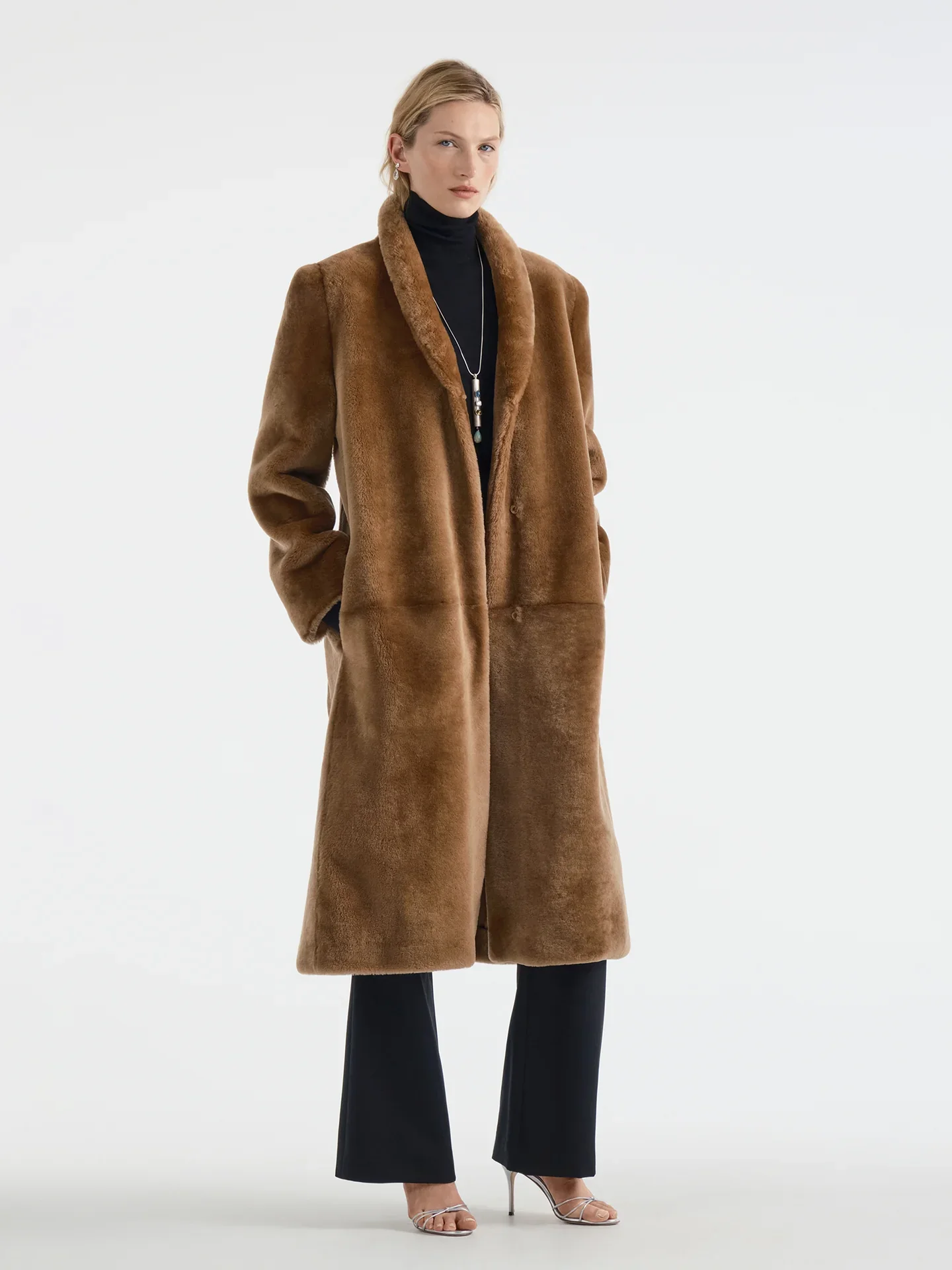 Aflalo - Maurelle Coat in Shearling - Image 6