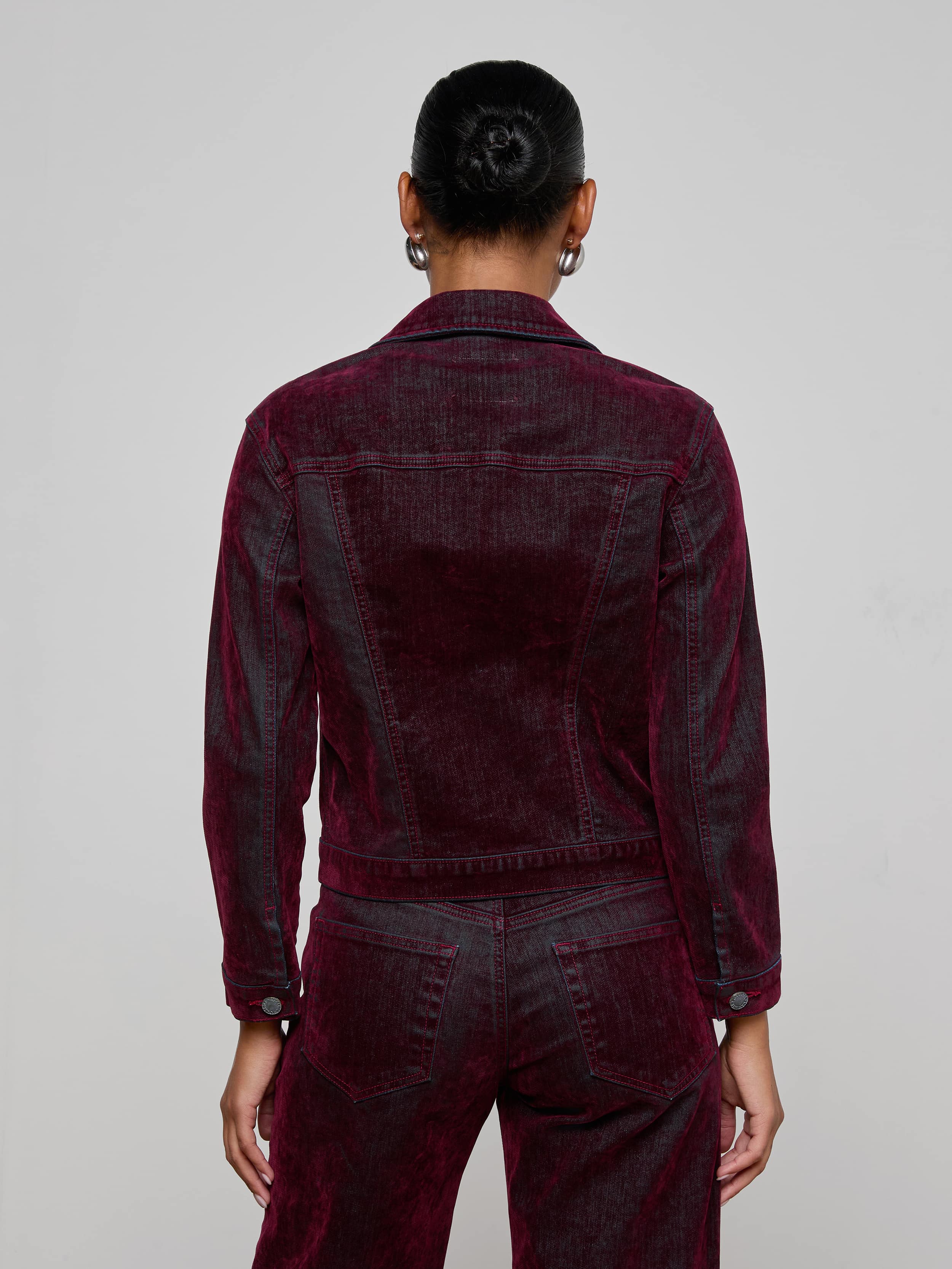 L'AGENCE - Maven Flocked Jean Jacket - Image 10
