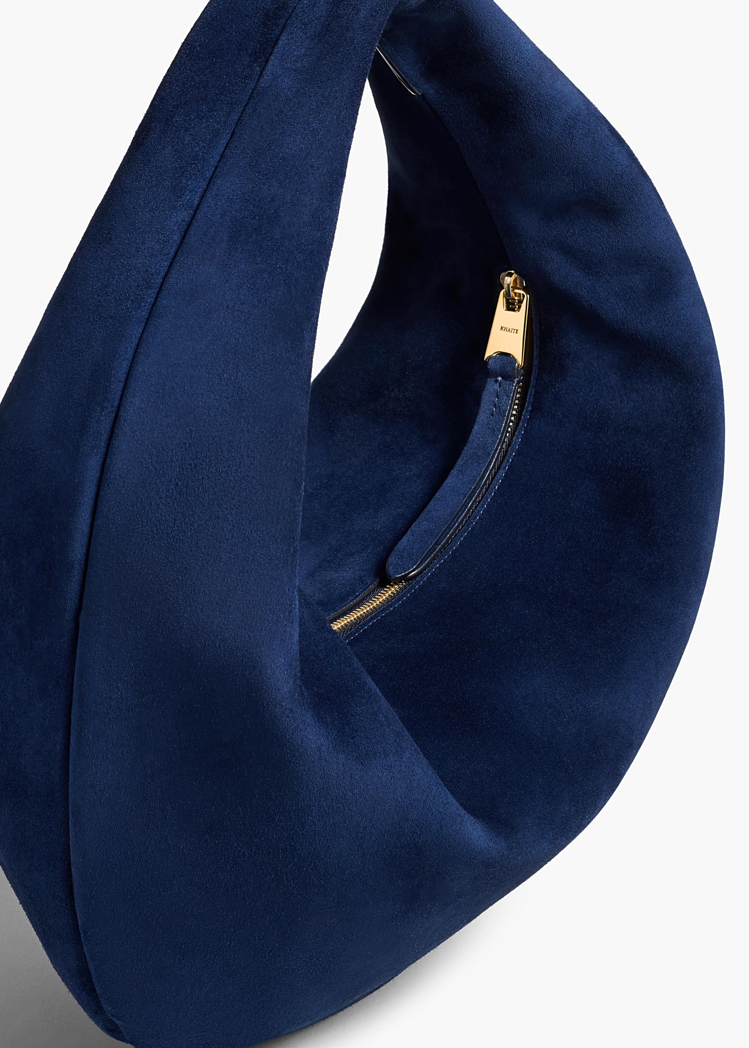 Khaite - Medium Olivia Hobo in Midnight Suede - Image 9