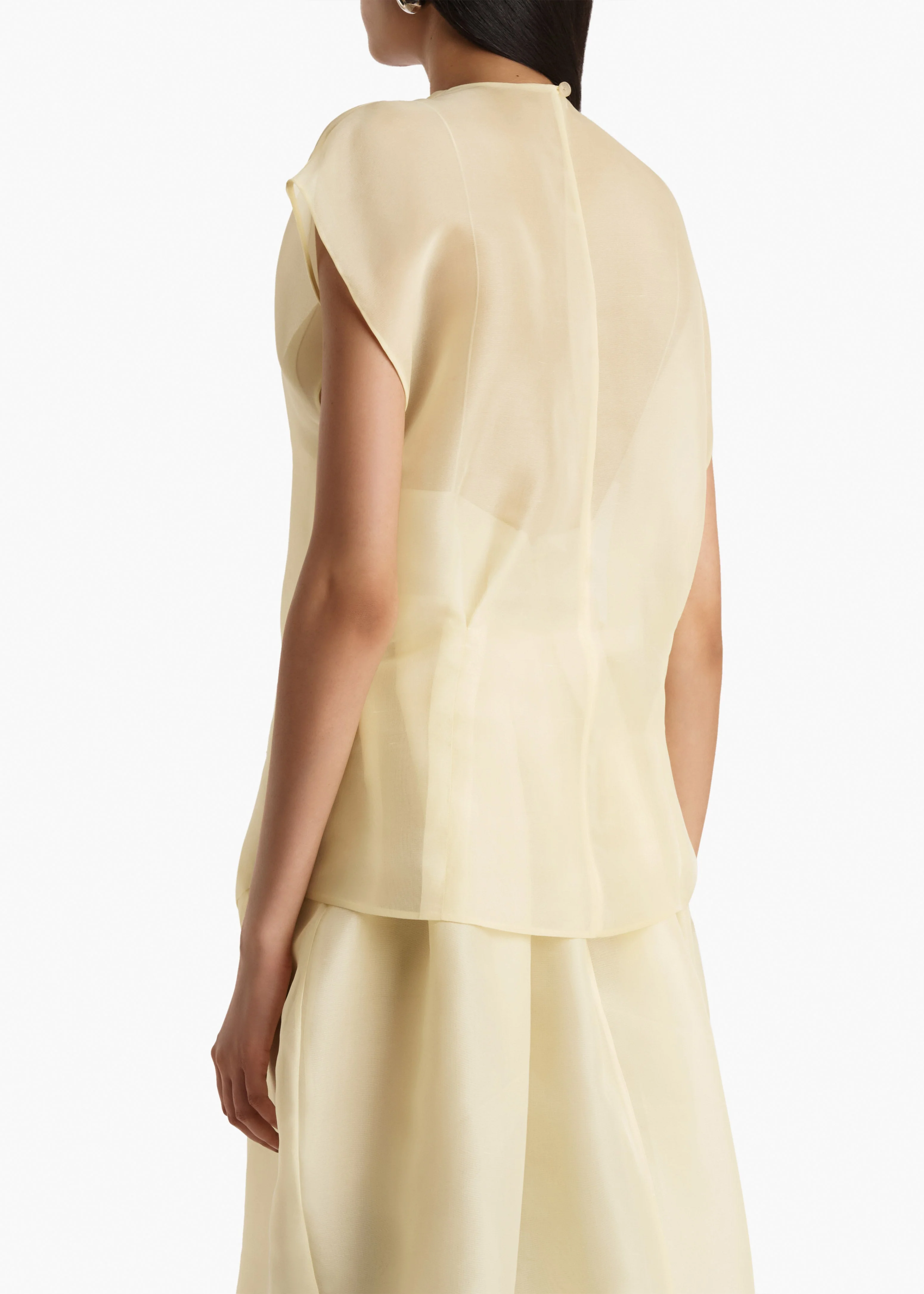 Khaite - Mer Top in Pale Yellow - Image 11