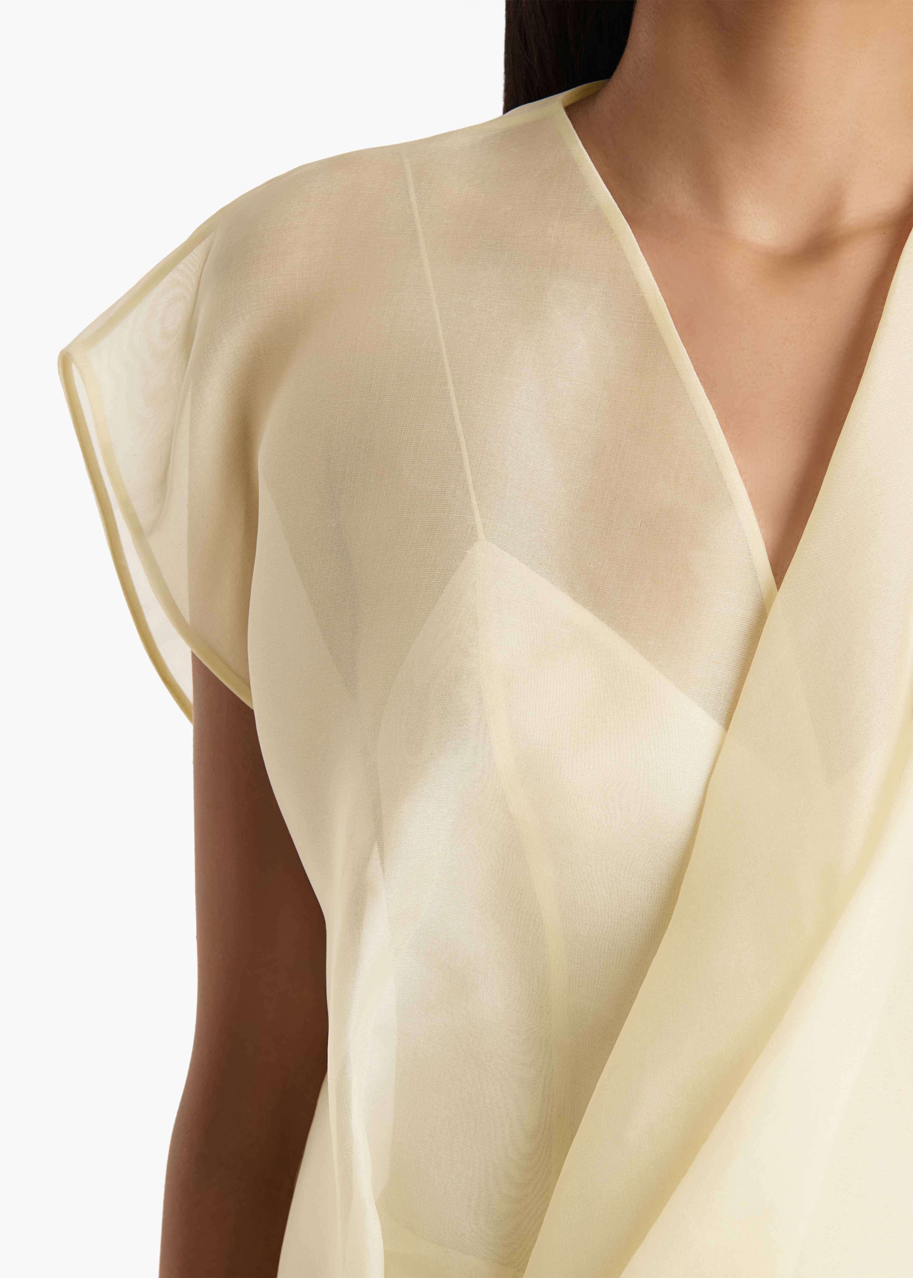 Khaite - Mer Top in Pale Yellow - Image 5