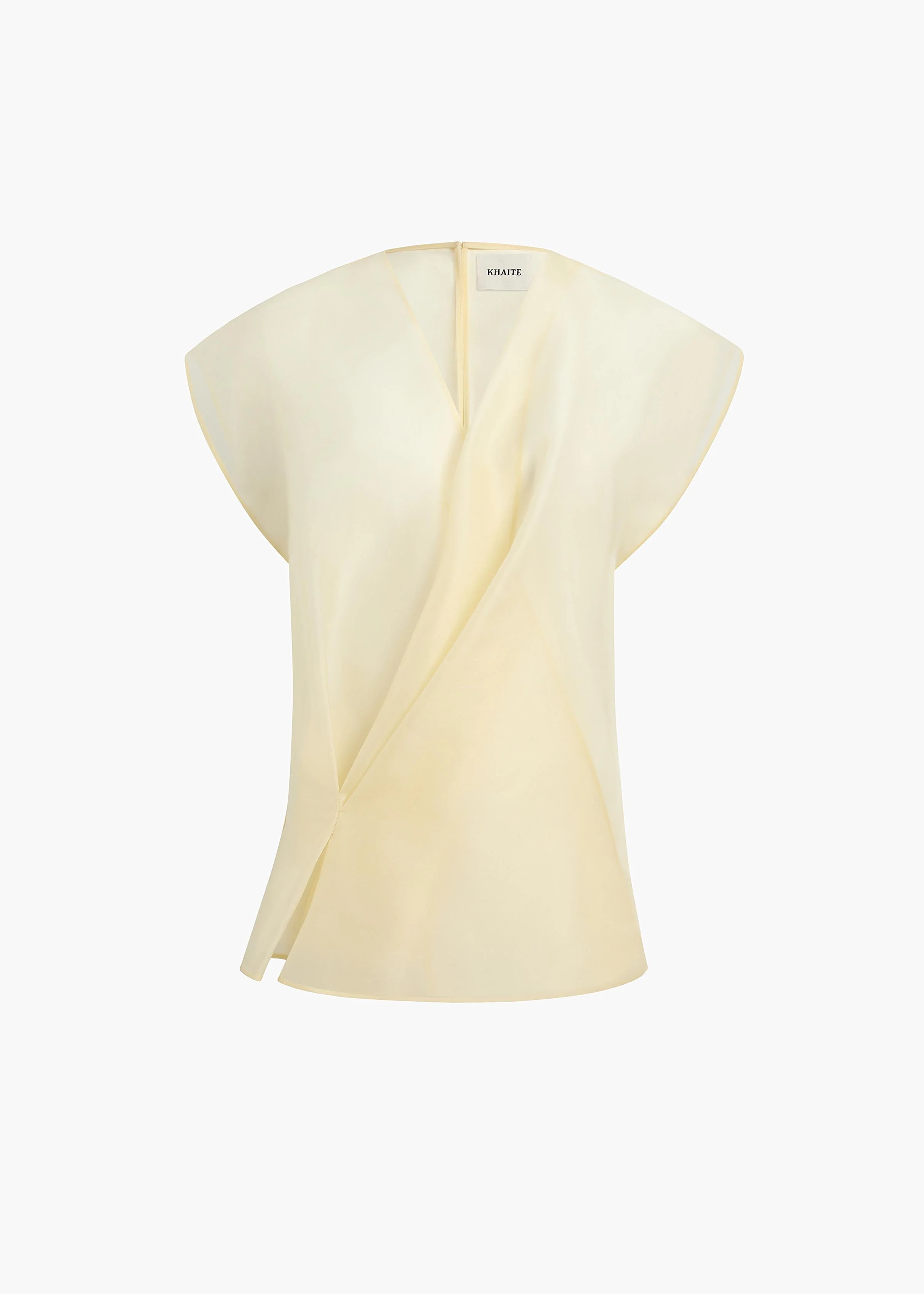 Khaite - Mer Top in Pale Yellow - Image 8